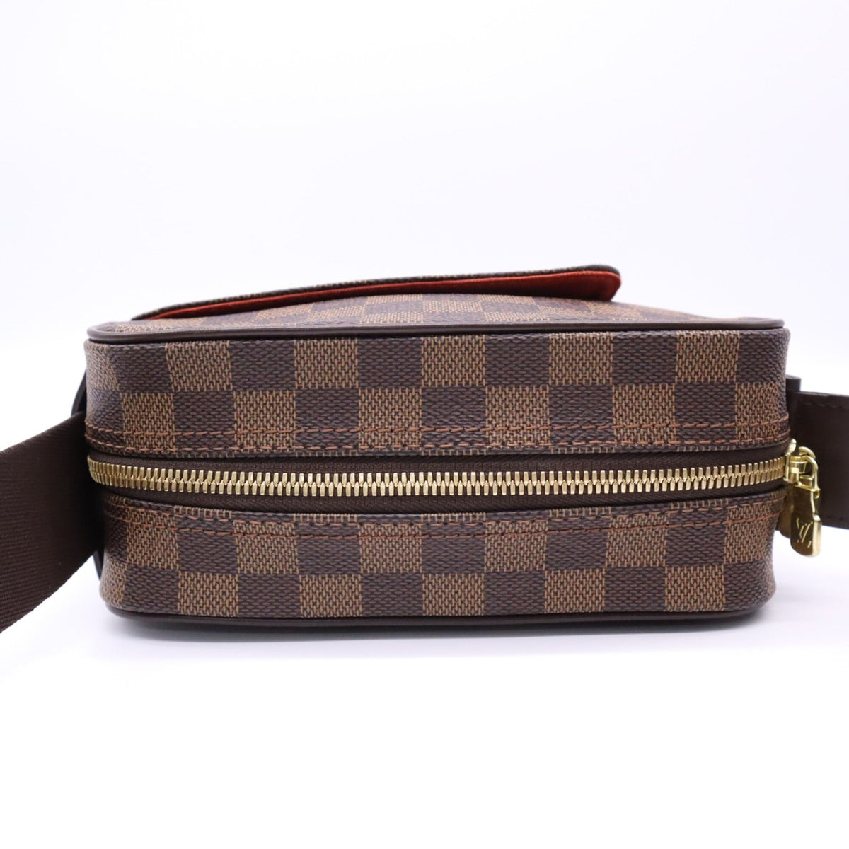 Louis Vuitton Damier Beige Brown Coated Canvas Leather Shoulder Bag (Pre-Owned)
