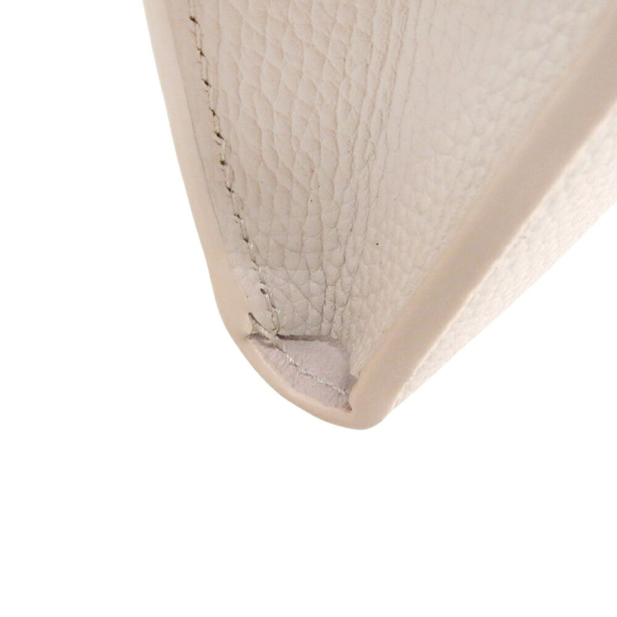 Loewe Beige Light Gray Leather Long Wallet (Bi-Fold) (Pre-Owned)