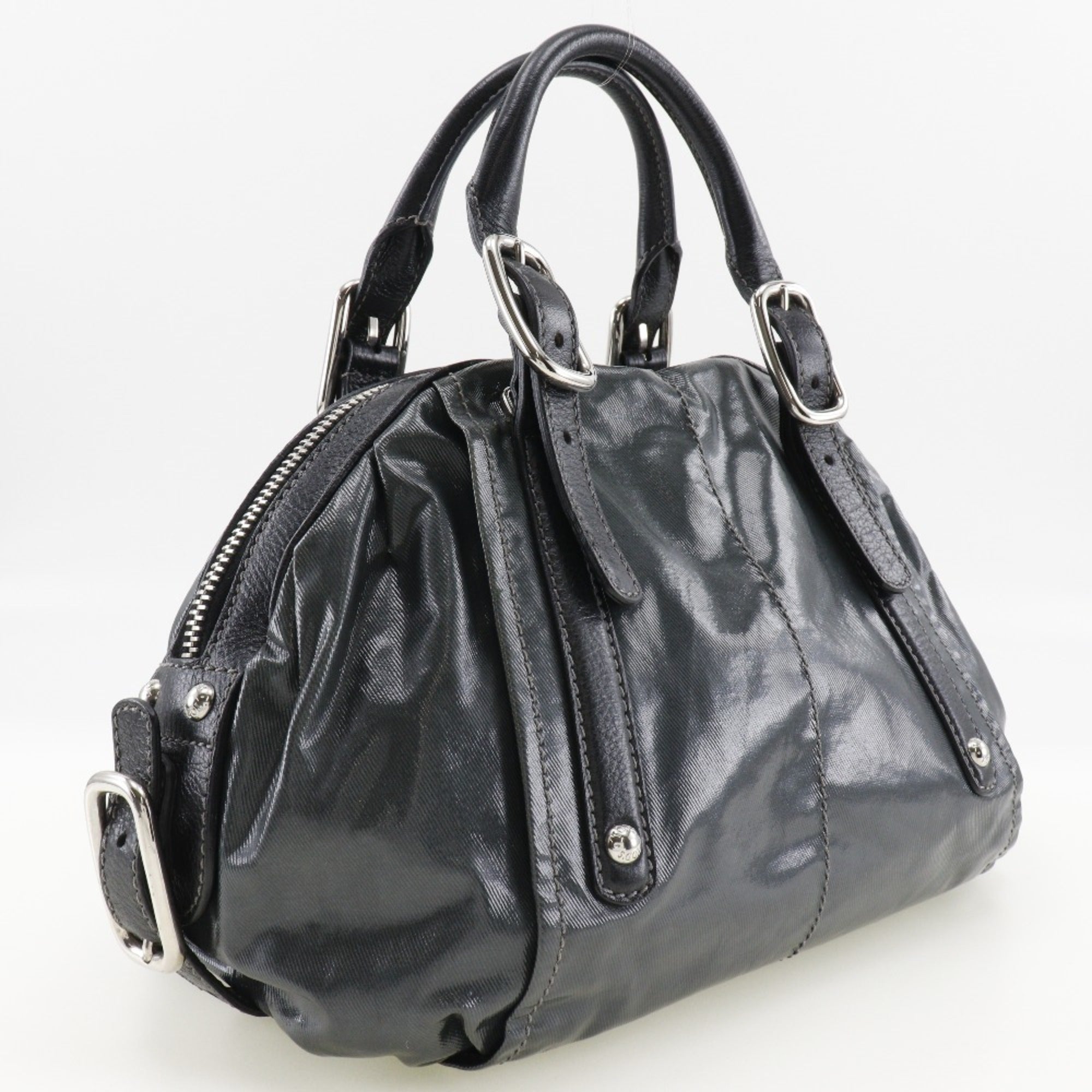 Tod's Khaki Nylon Leather Handbag (Pre-Owned)