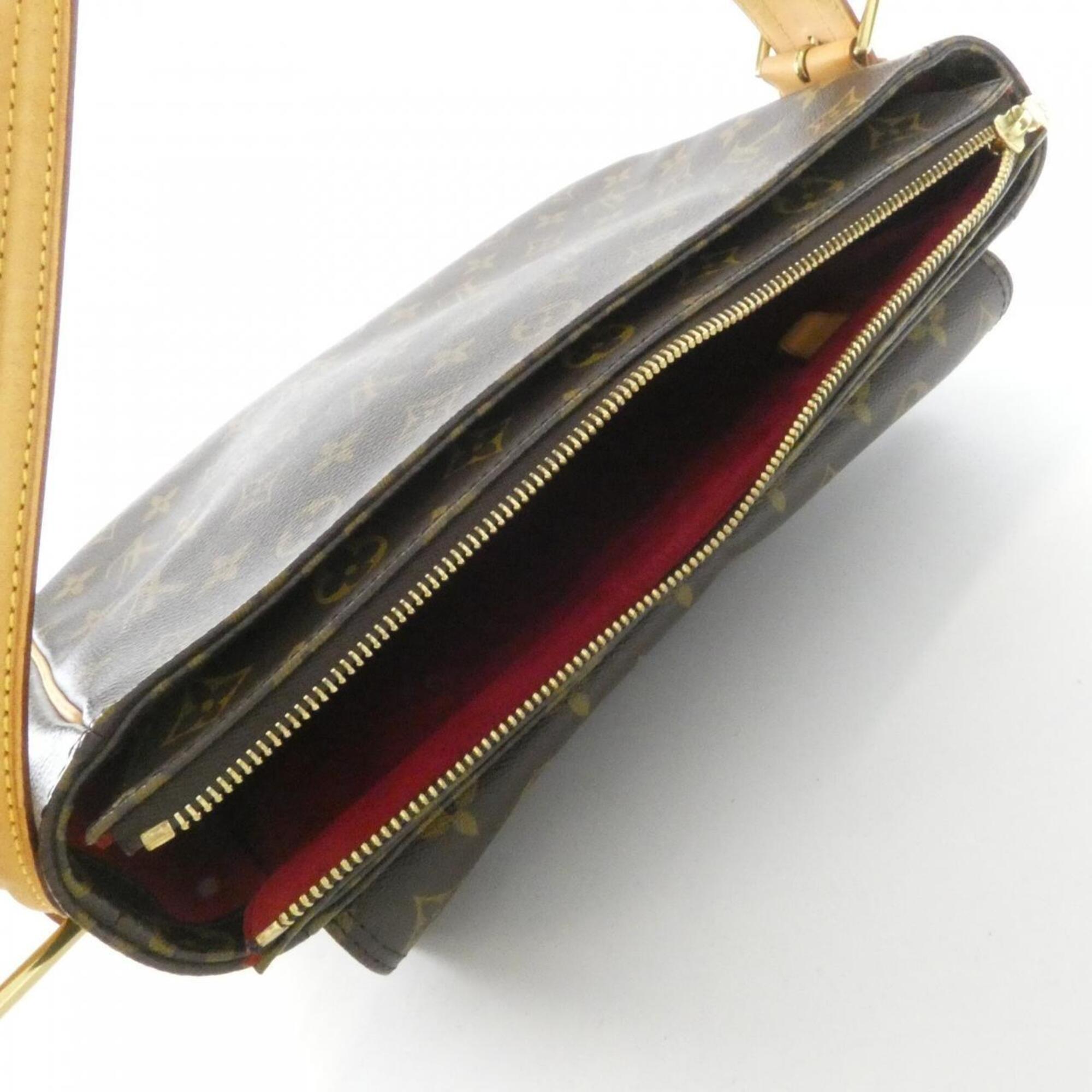 Louis Vuitton Brown Coated Canvas Shoulder Bag (Pre-Owned)