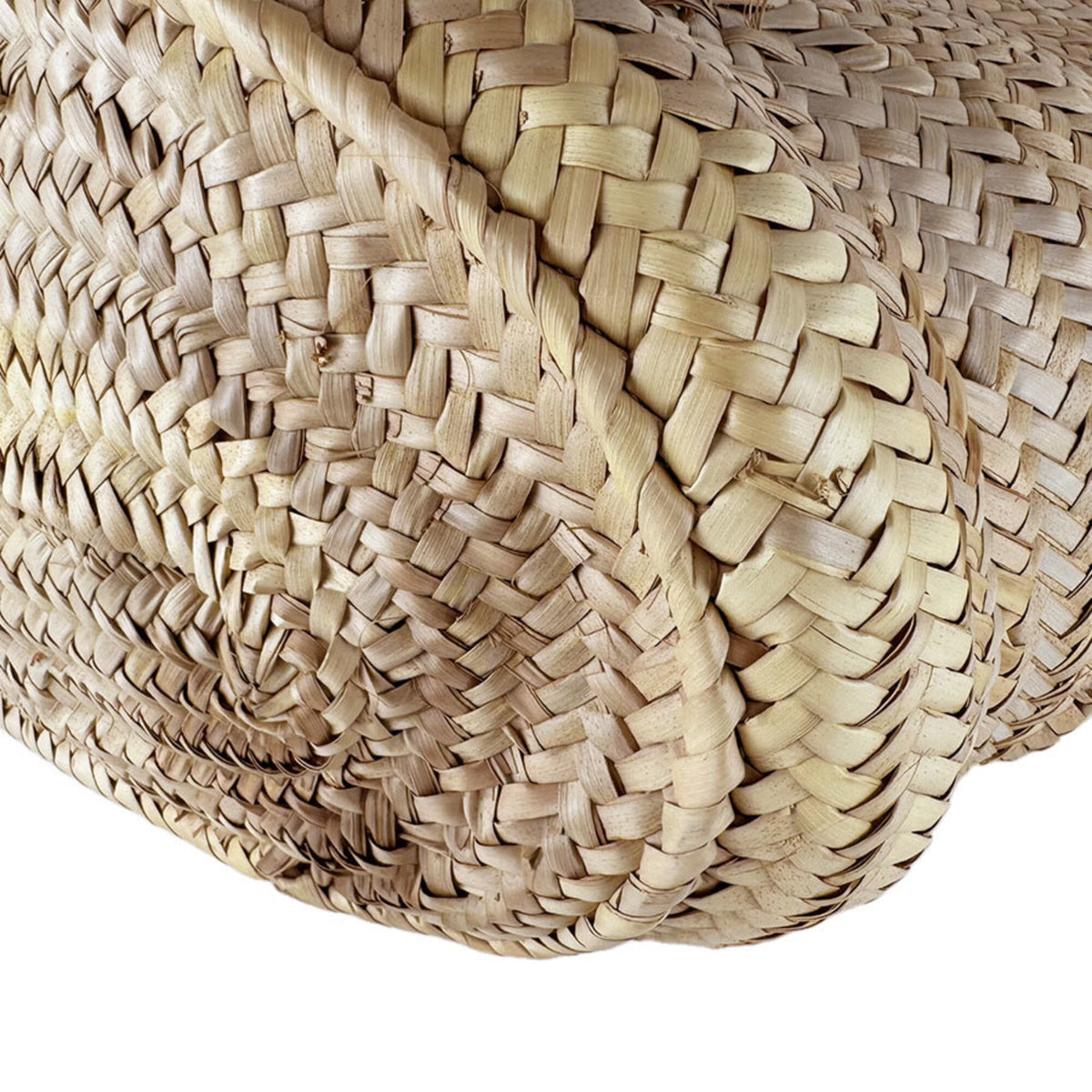 Loewe Brown Raffia Leather Basket Handbag (Pre-Owned)