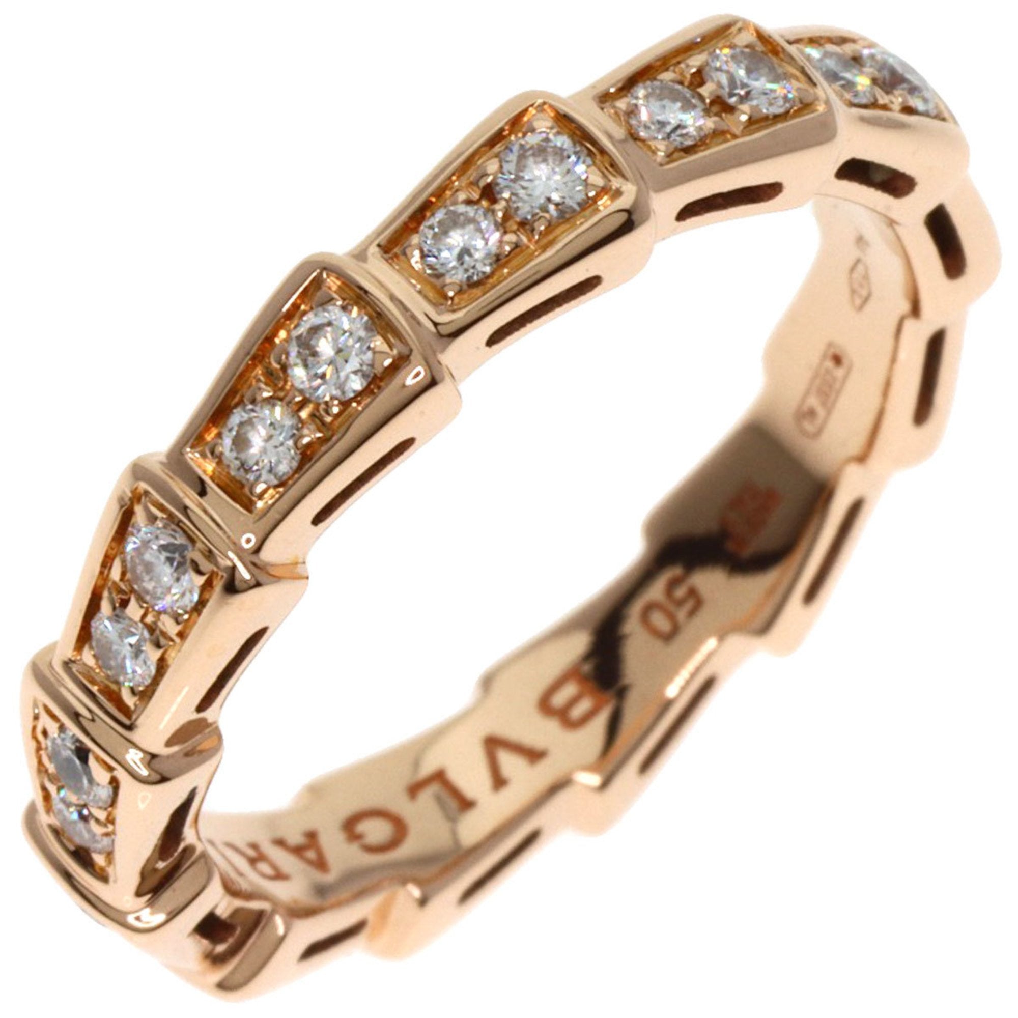 Bvlgari Serpenti Pink Gold (18K) Band Ring (Pre-Owned)