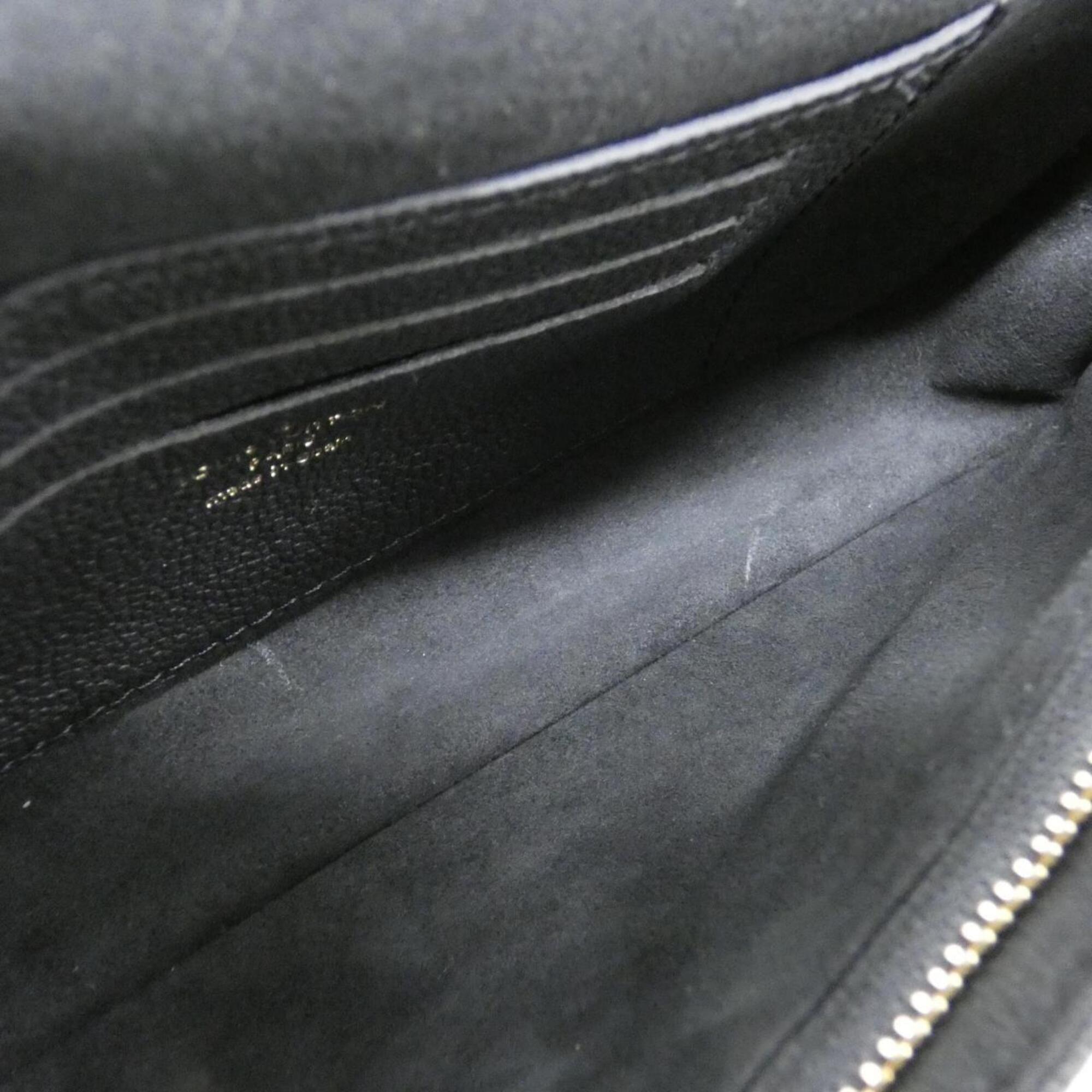 Louis Vuitton Black Leather Shoulder Bag (Pre-Owned)