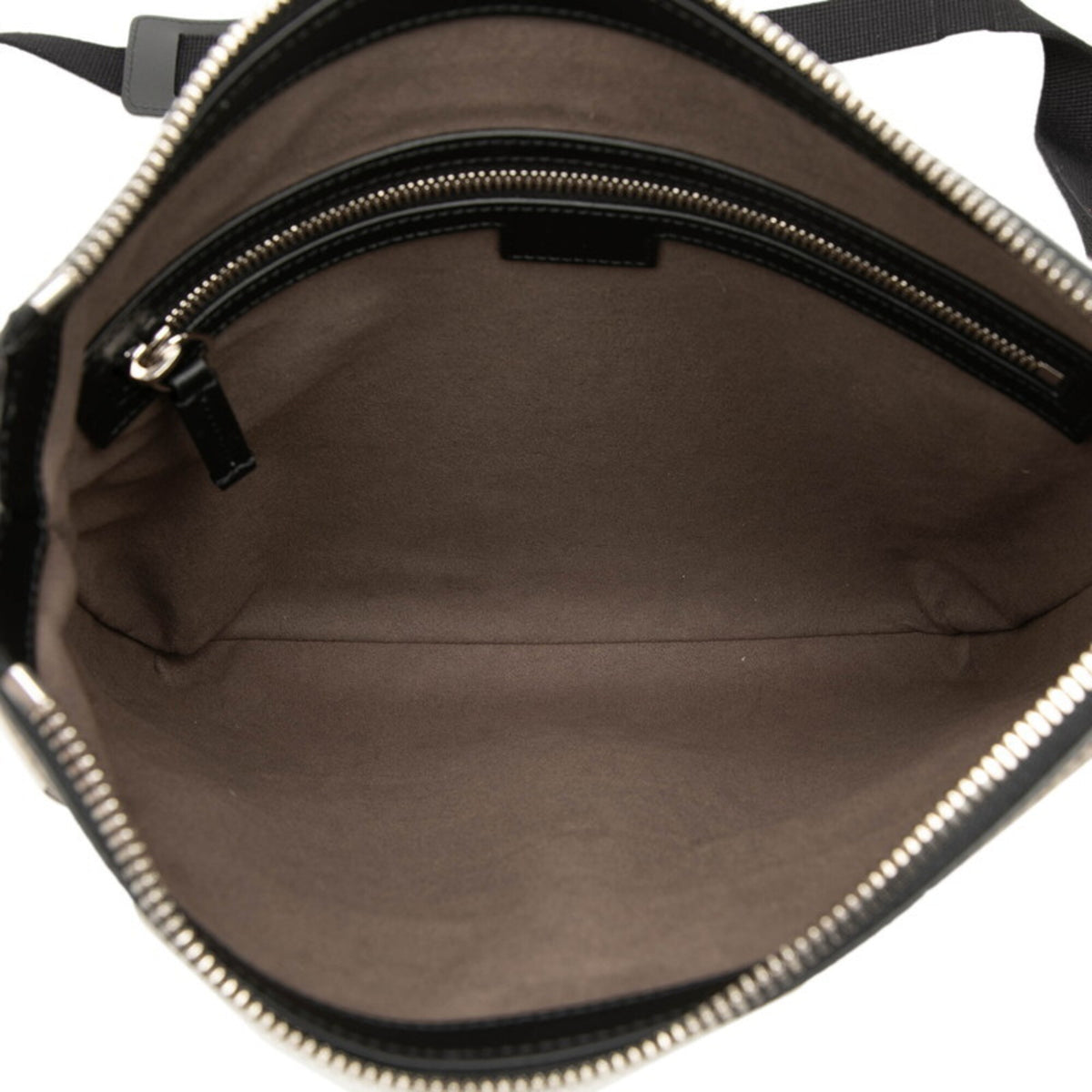 Gucci Beige Black Pvc Leather Shoulder Bag (Pre-Owned)