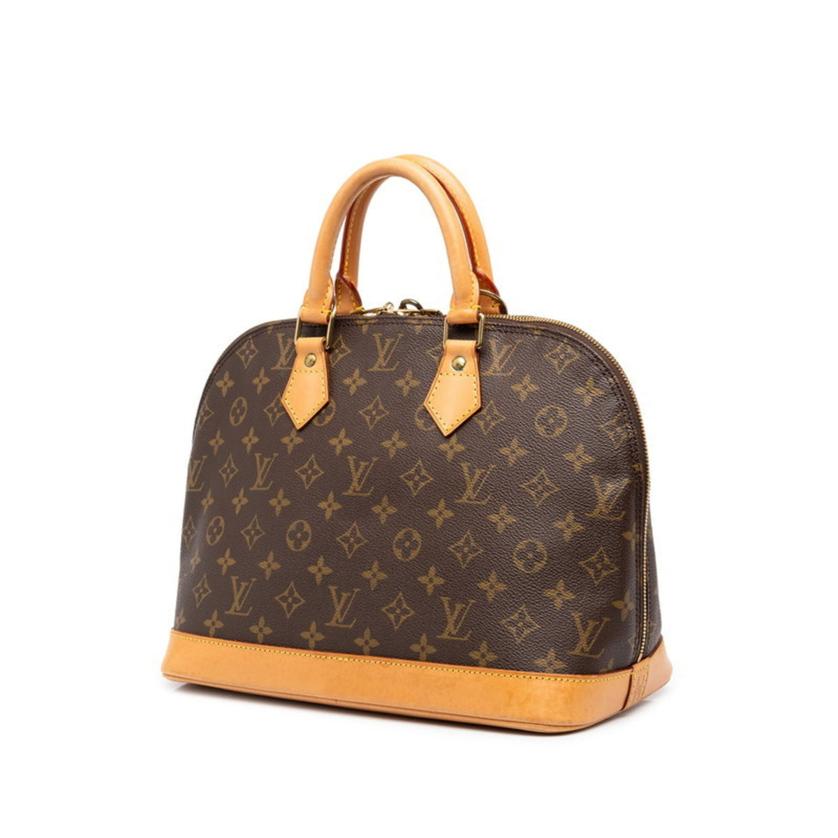 Louis Vuitton Brown Pvc Leather Handbag (Pre-Owned)