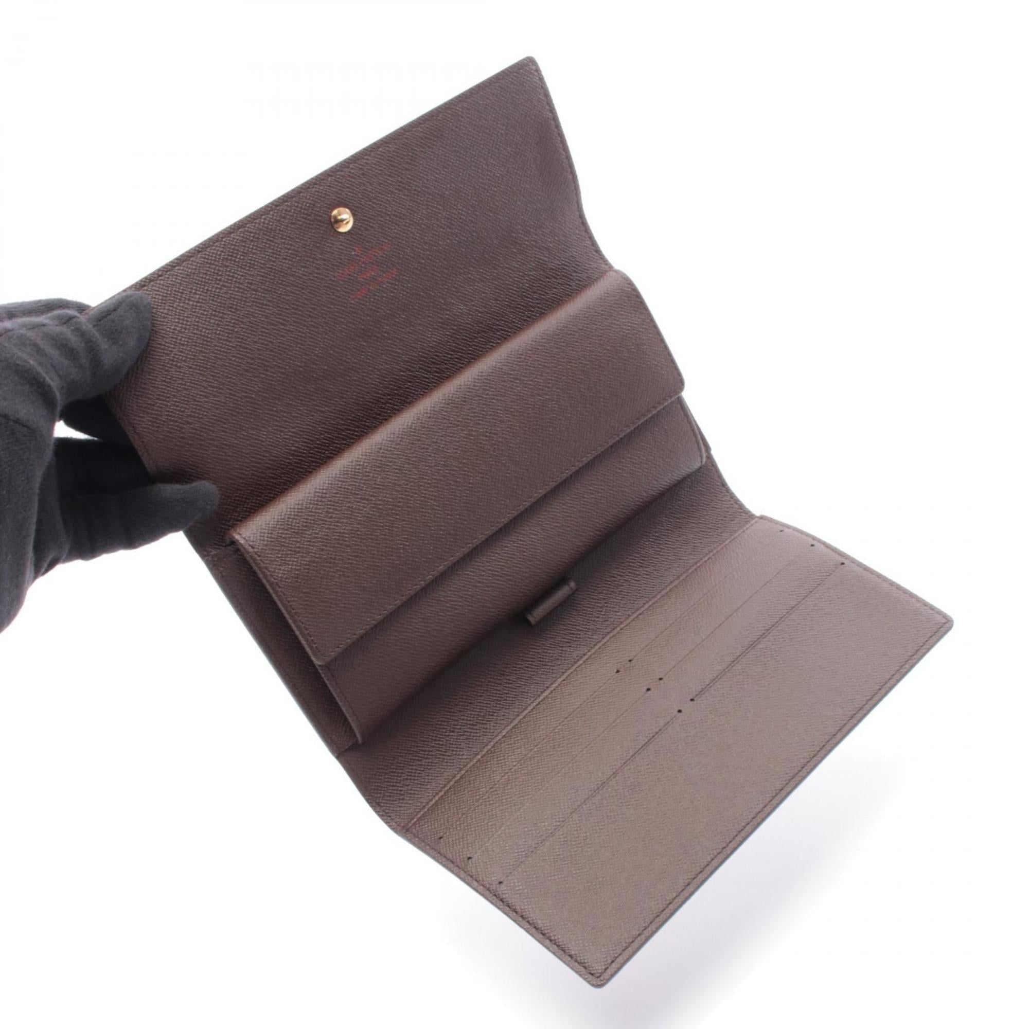 Louis Vuitton Brown Damier Canvas Damier Canvas Long Wallet (Tri-Fold) (Pre-Owned)