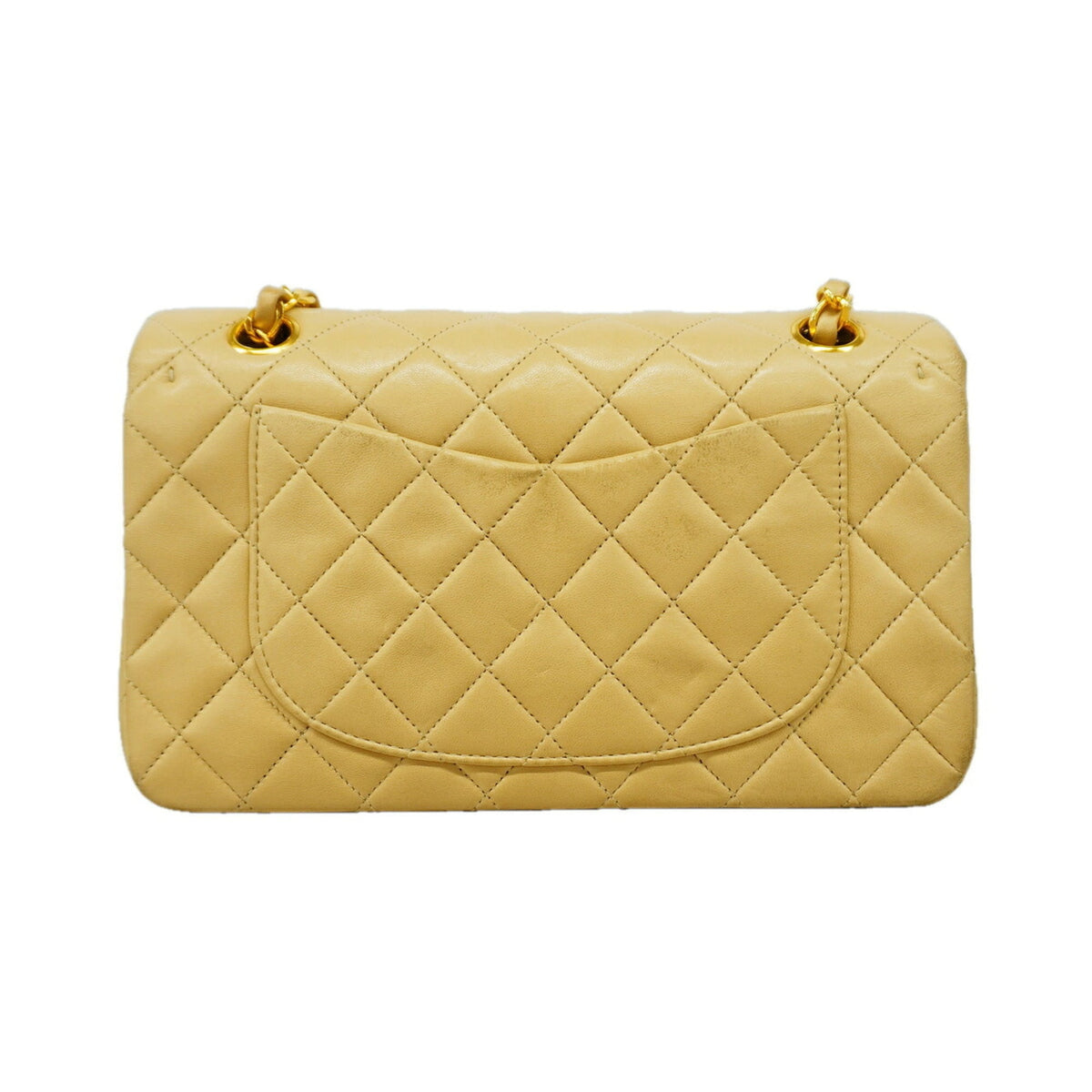 Chanel Beige Leather Shoulder Bag (Pre-Owned)