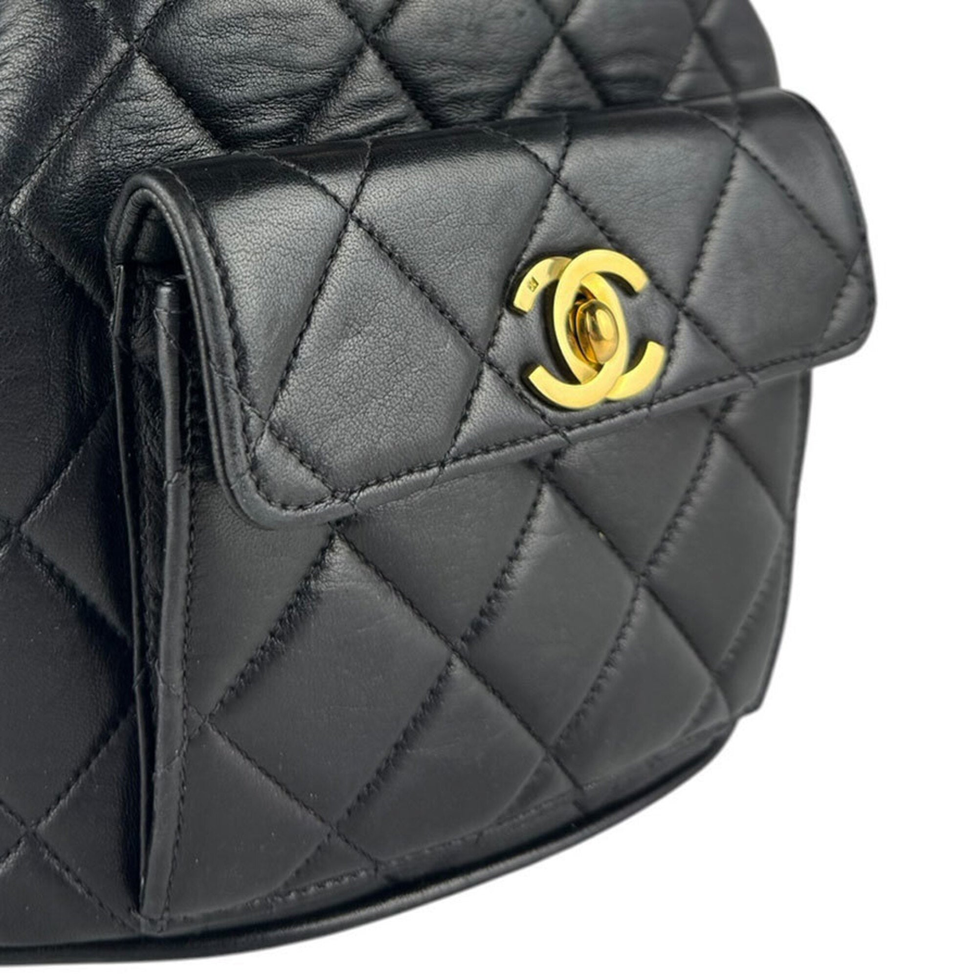 Chanel Black Leather Backpack (Pre-Owned)