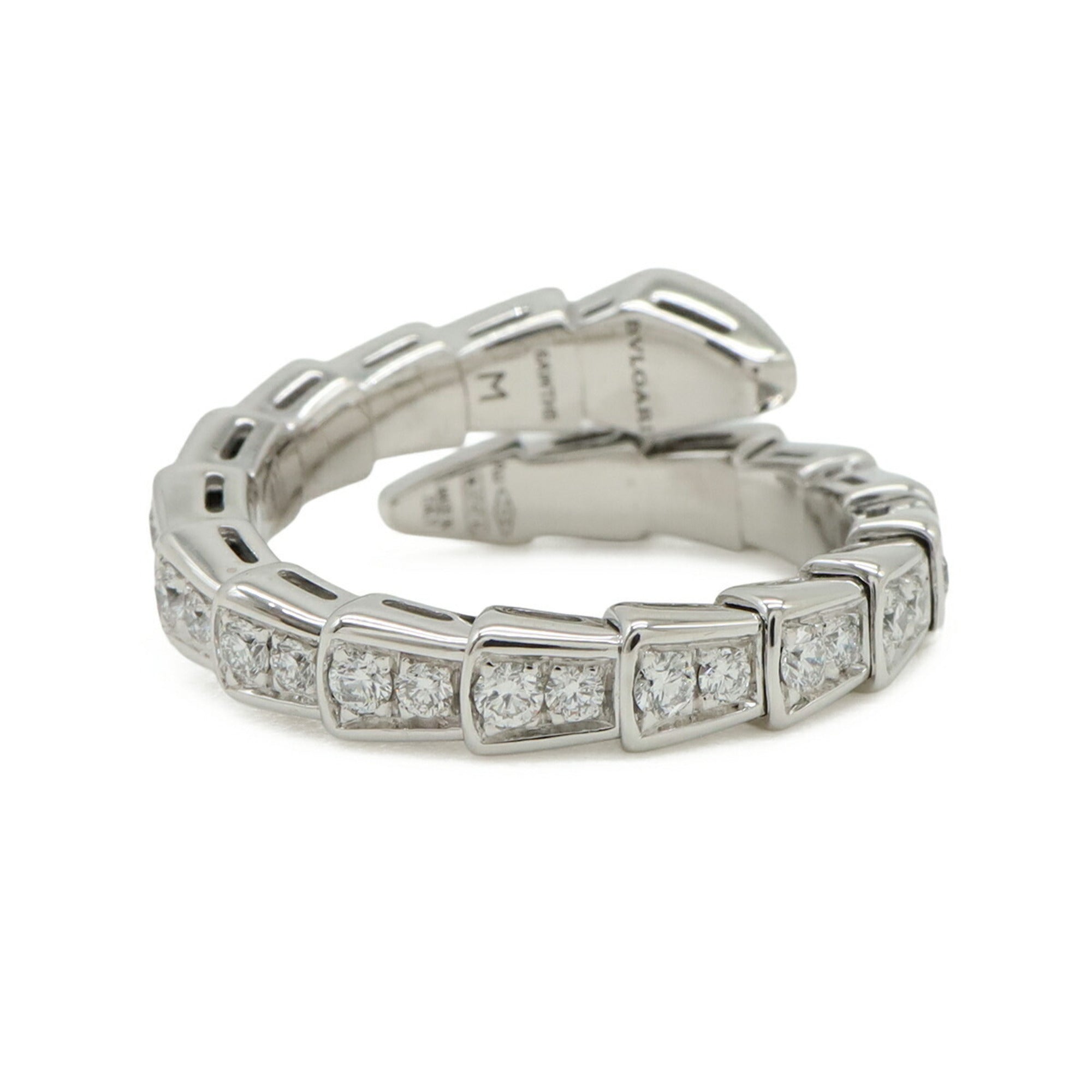 Bvlgari Serpenti White White Gold (18K) Band Ring (Pre-Owned)