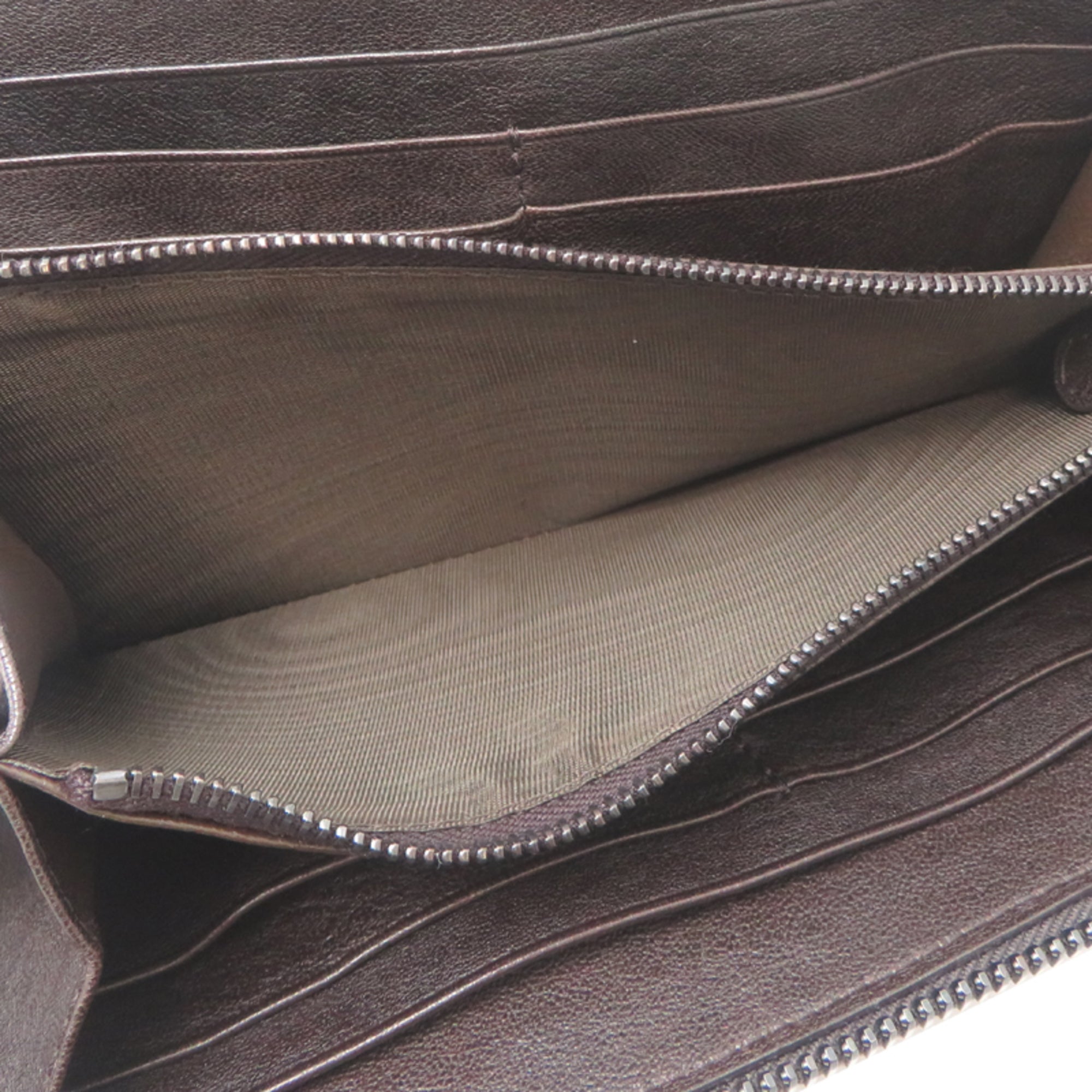 Bottega Veneta Brown Leather Long Wallet (Bi-Fold) (Pre-Owned)