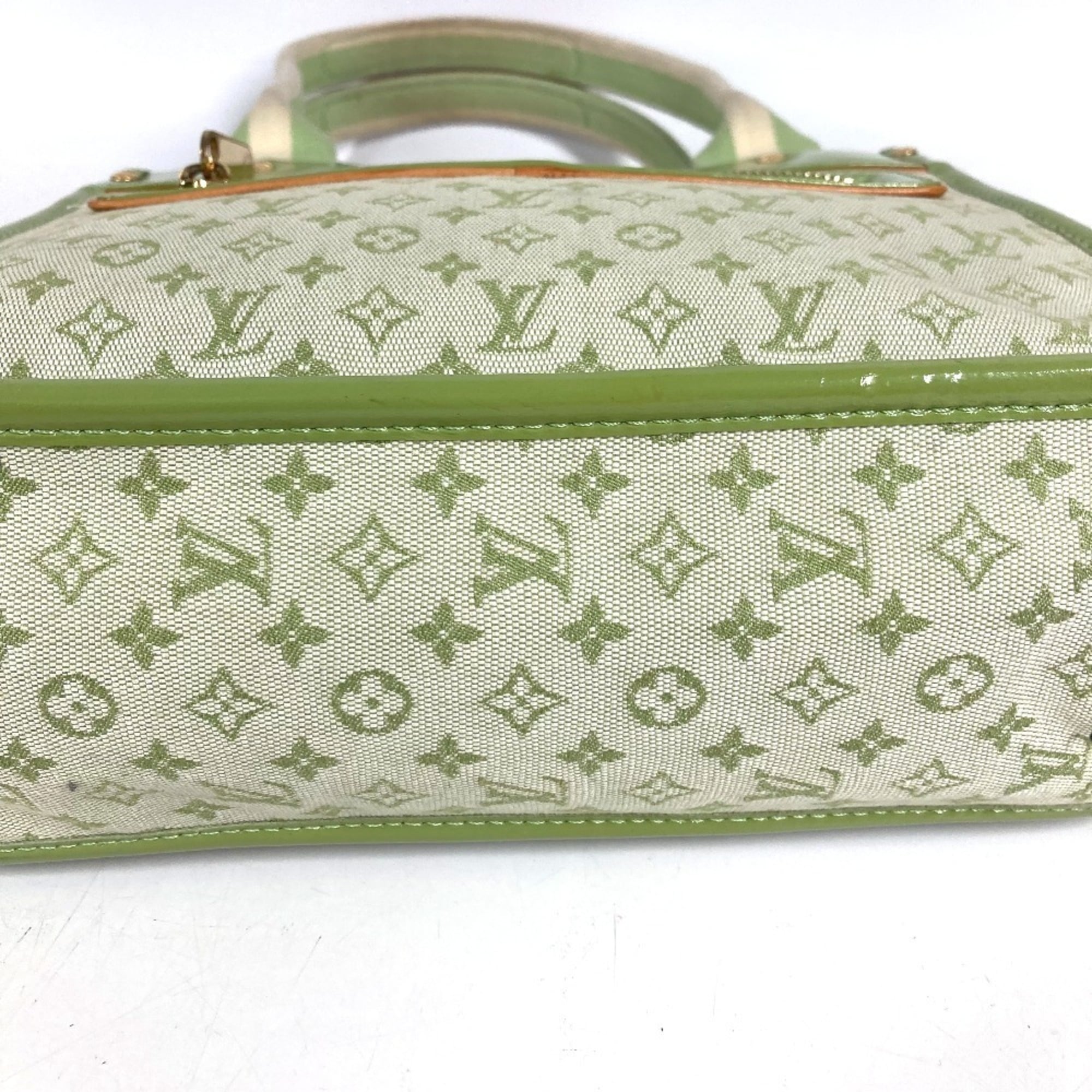 Louis Vuitton Almond Green Monogram Mini Handbag Tote Bag (Pre-Owned)