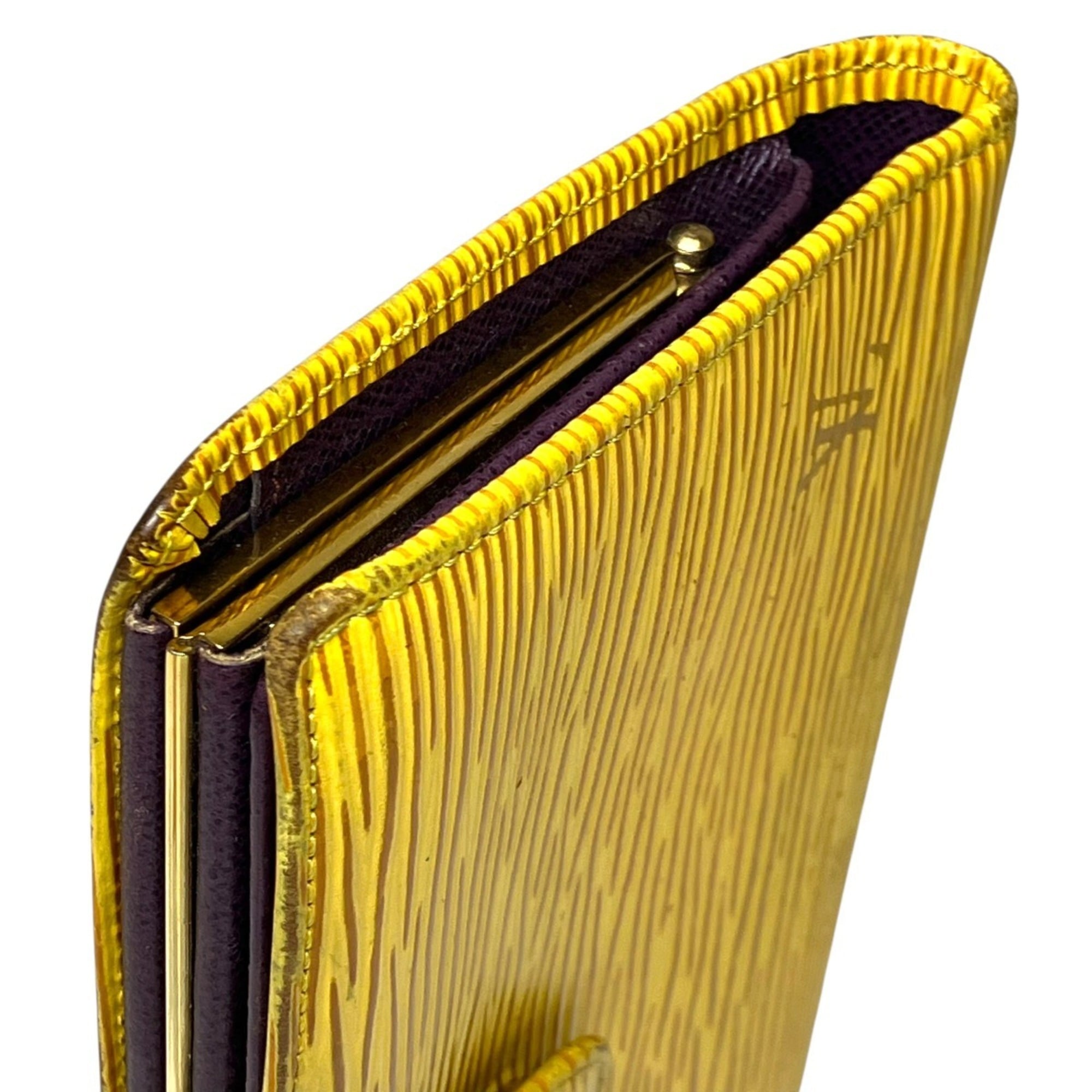 Louis Vuitton Epi Jaune Leather Long Wallet (Bi-Fold) (Pre-Owned)
