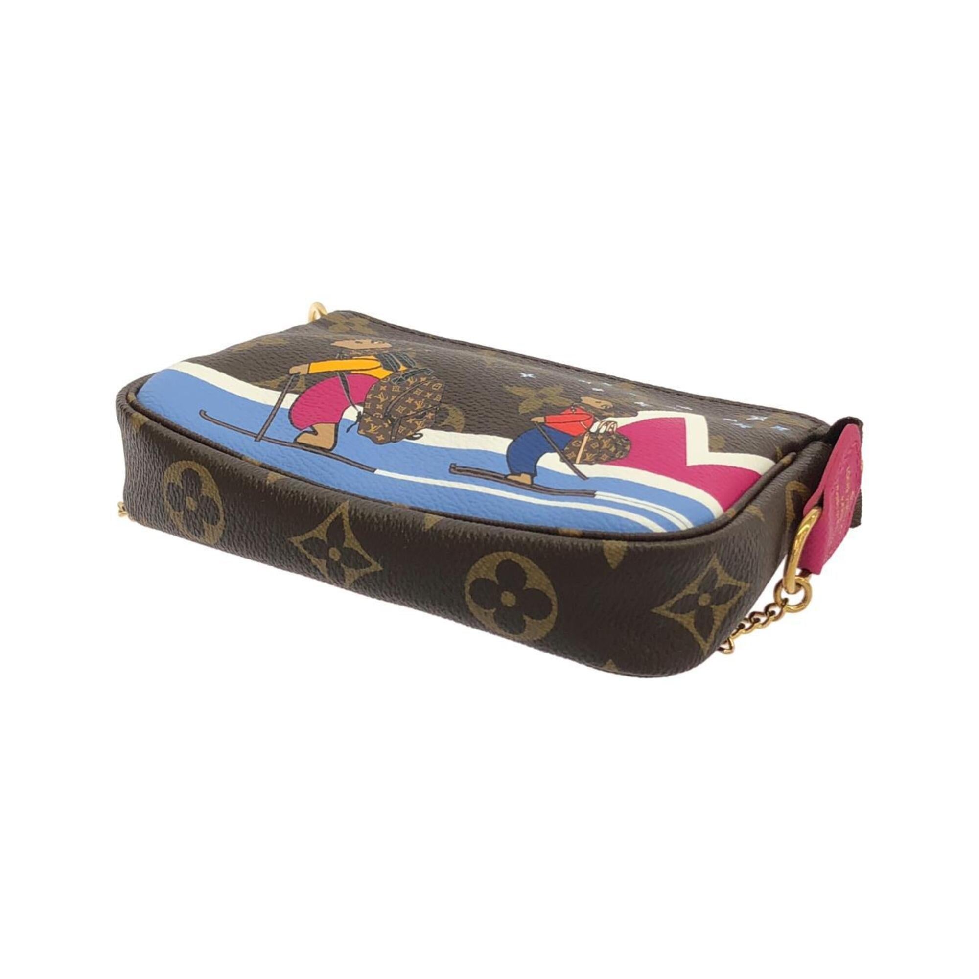 Louis Vuitton Brown Coated Canvas Pochette Pouch (Pre-Owned)
