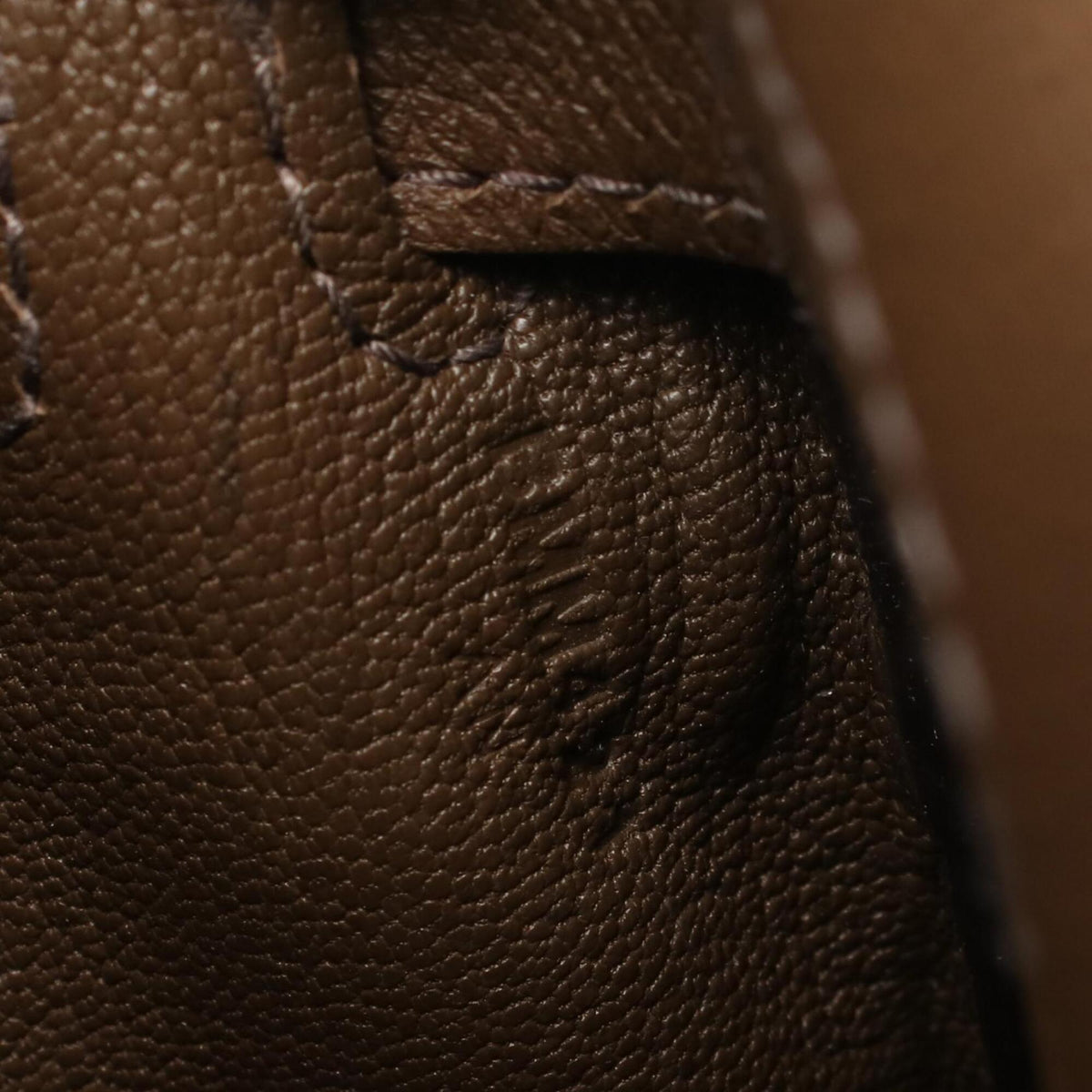 Hermes Brown Evercalf Leather Shoulder Bag (Pre-Owned)