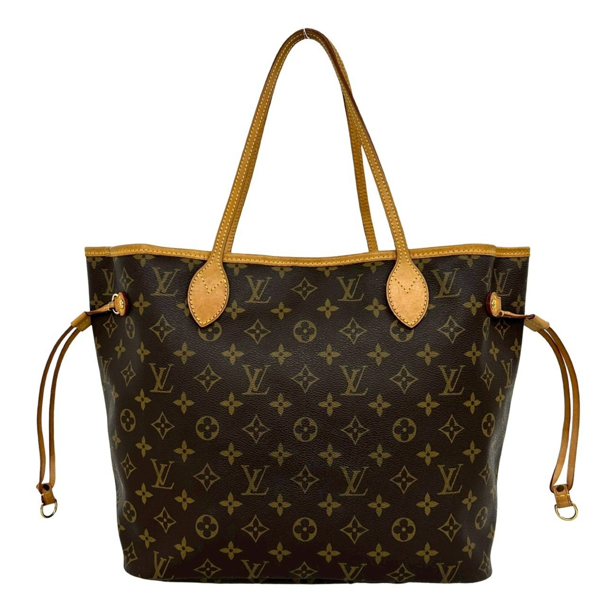 Louis Vuitton Brown Leather Pvc Handbag Tote Bag (Pre-Owned)