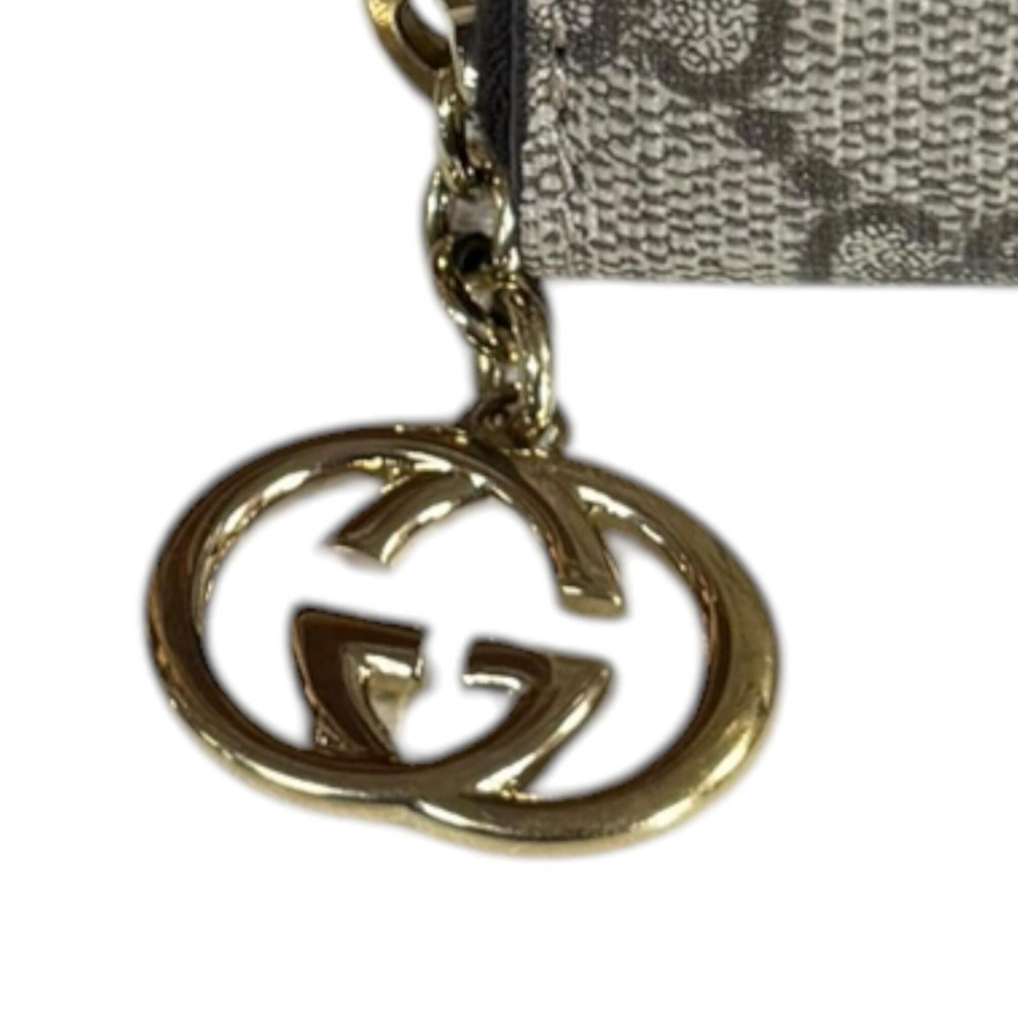 Gucci Beige Brown Canvas Coin Purse/Coin Case (Pre-Owned)