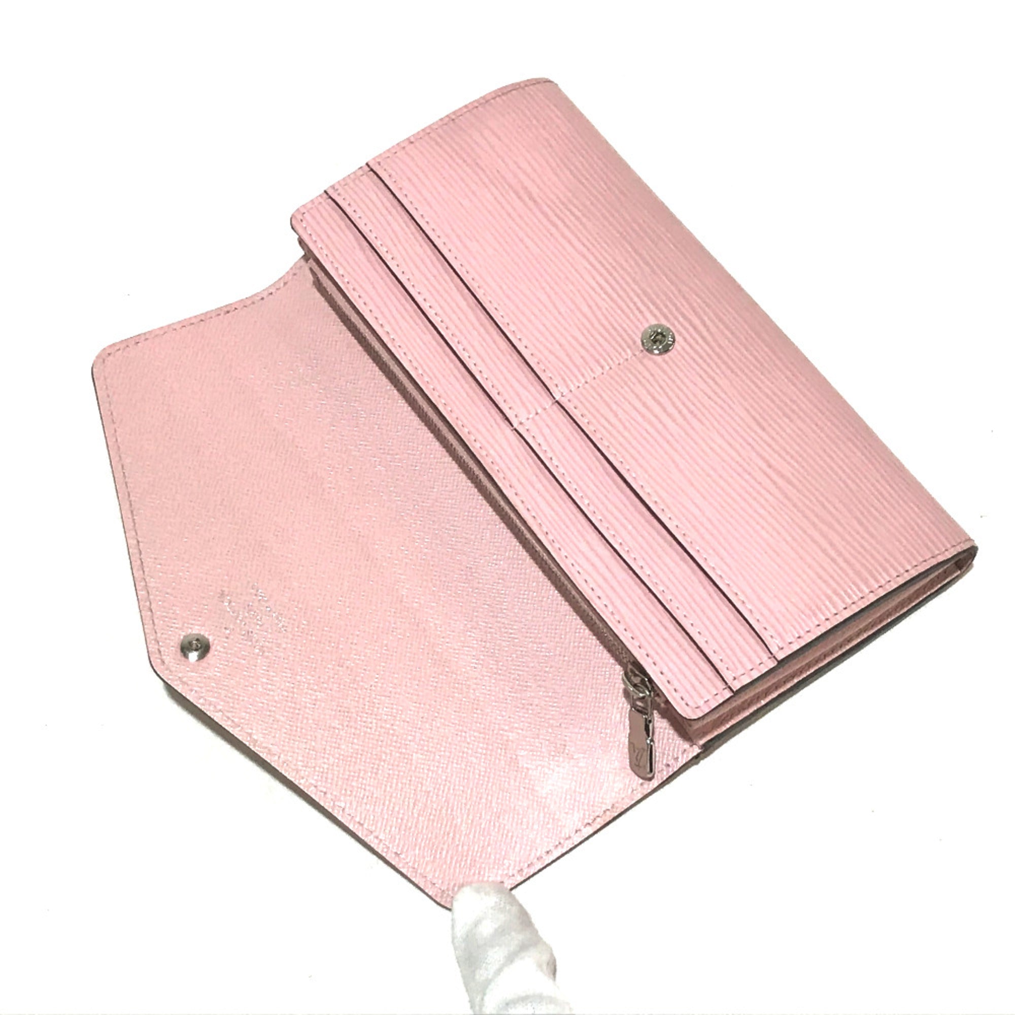 Louis Vuitton Pink Leather Wallet (Bi-Fold) (Pre-Owned)