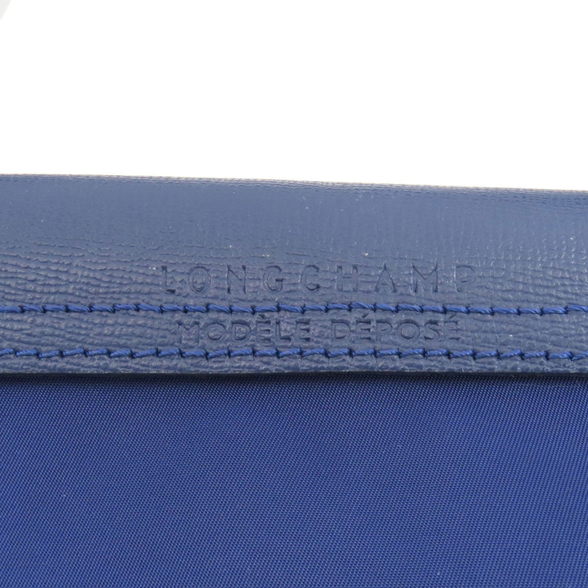 Longchamp Blue Nylon Tote Bag (Pre-Owned)