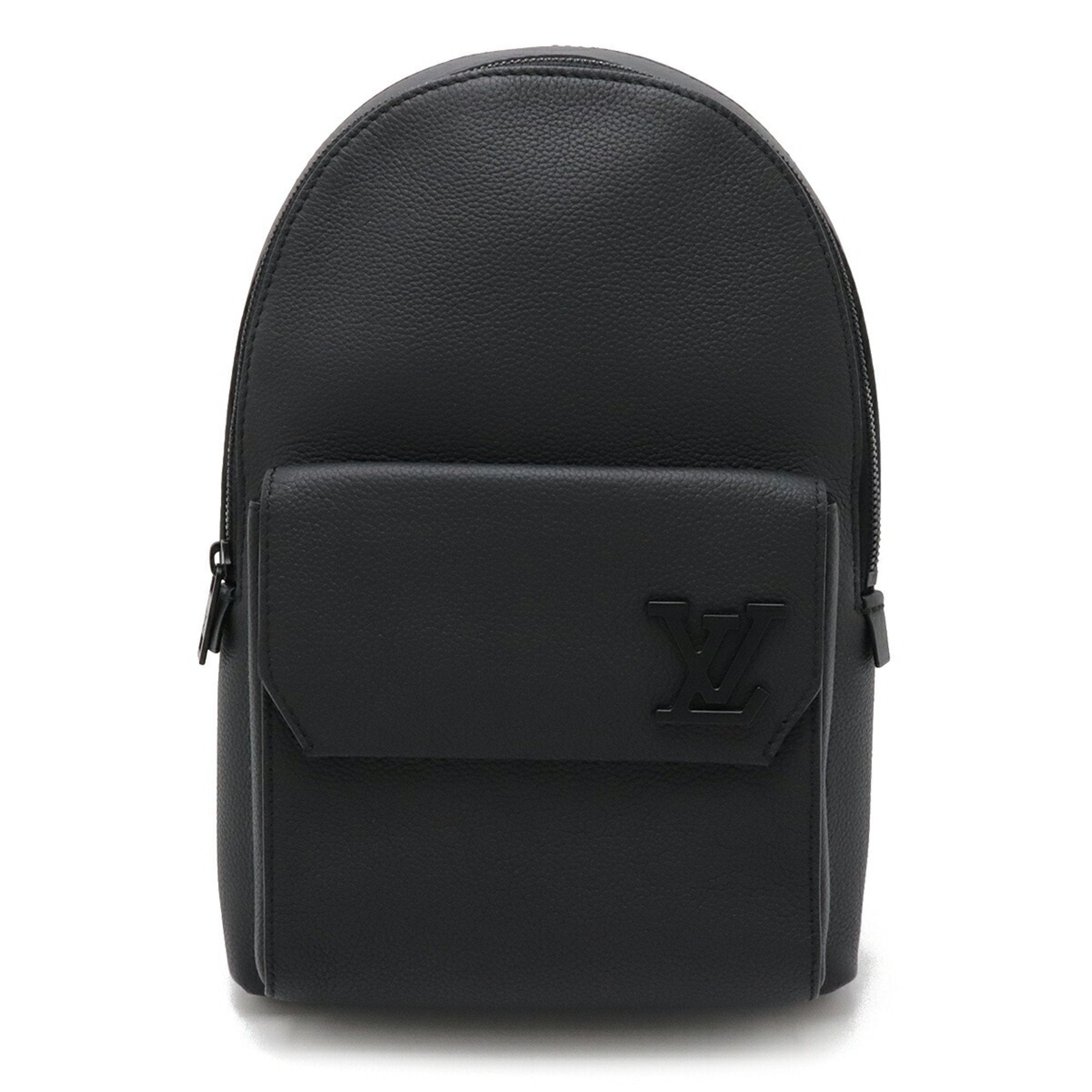 Louis Vuitton Black Noir Leather Shoulder Bag Sling Bag (Pre-Owned)