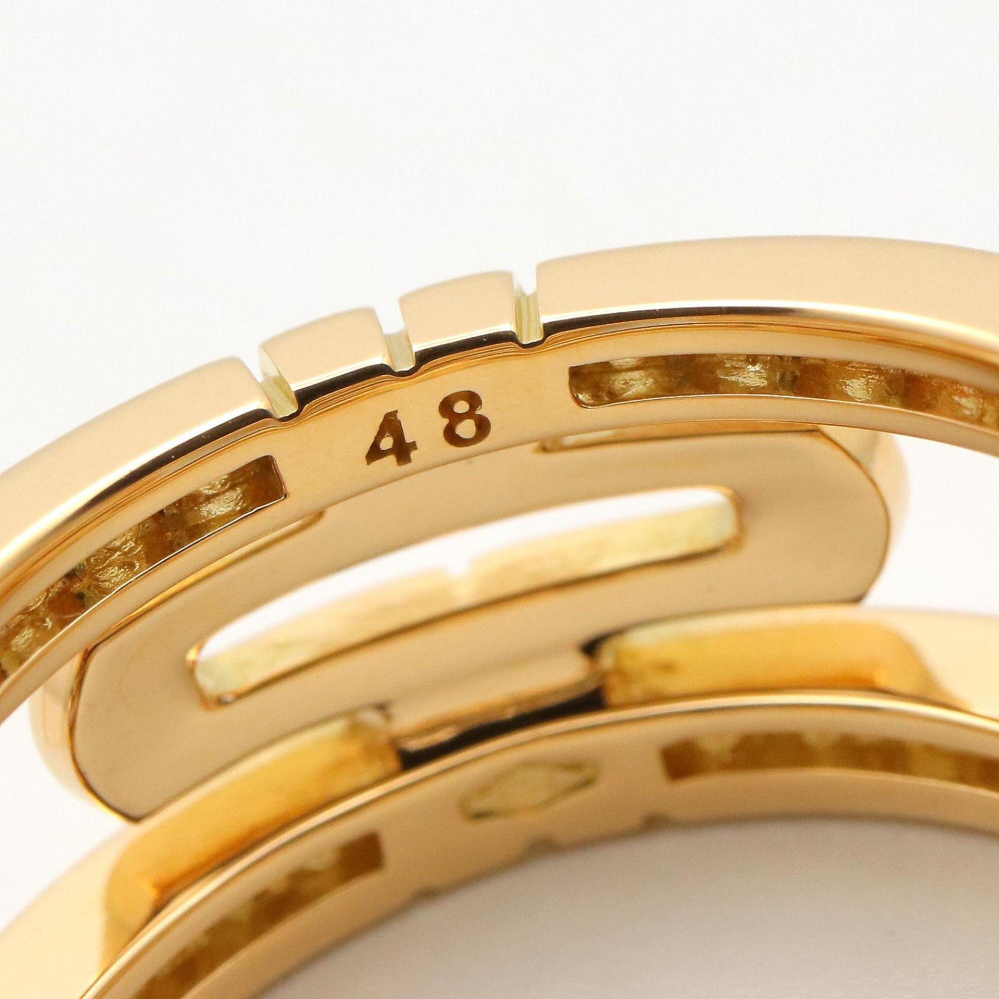 Bvlgari Gold Clear Yellow Gold (18K) Band Ring (Pre-Owned)