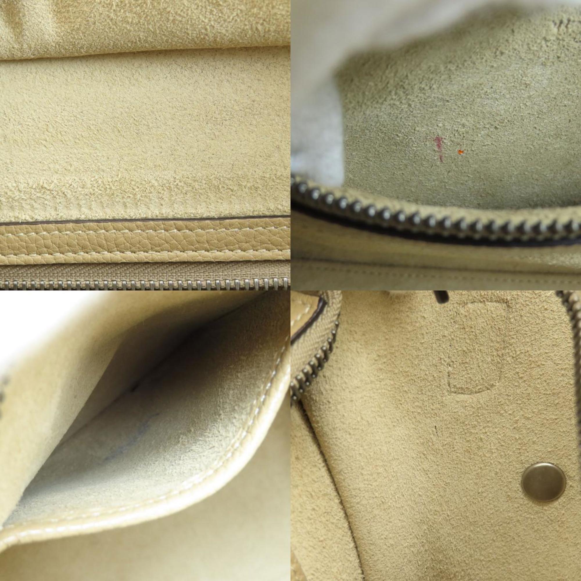 Celine Beige Leather Tote Bag (Pre-Owned)