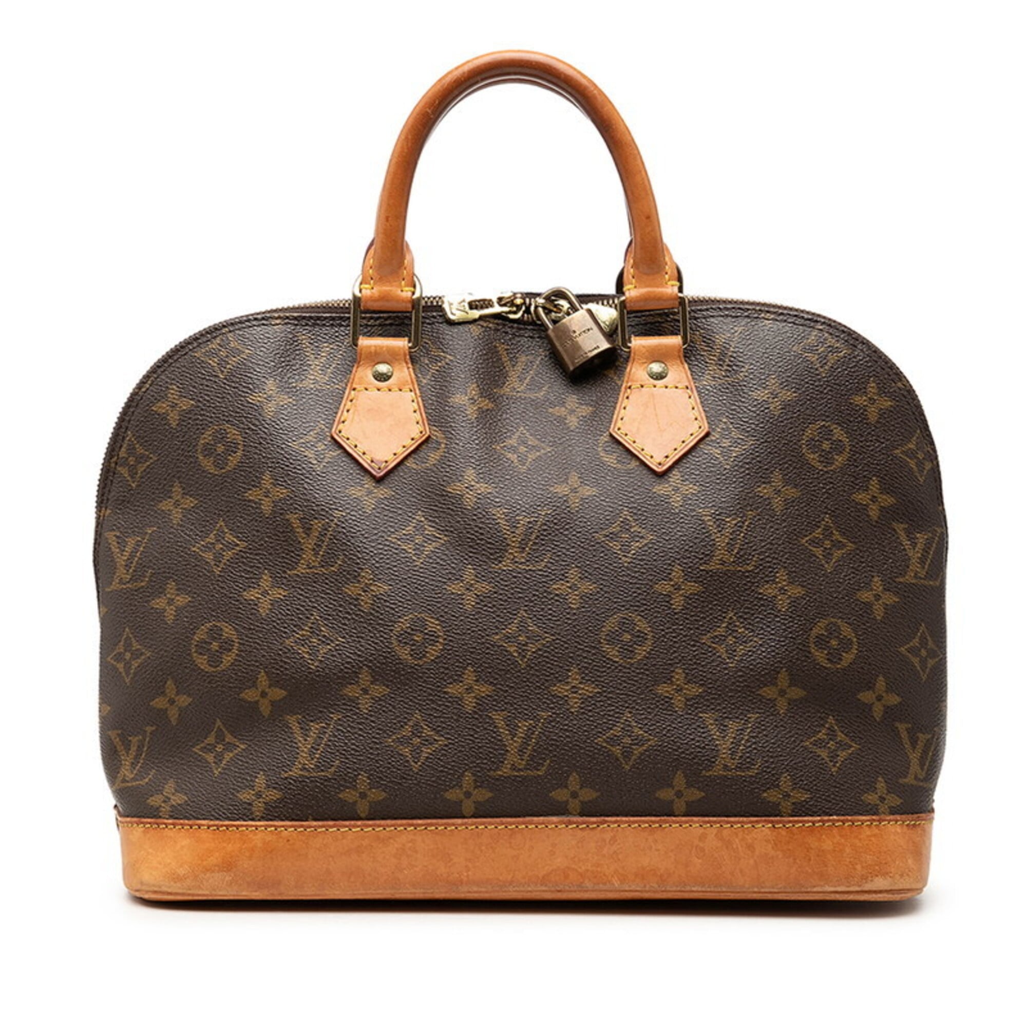 Louis Vuitton Brown Pvc Leather Handbag (Pre-Owned)