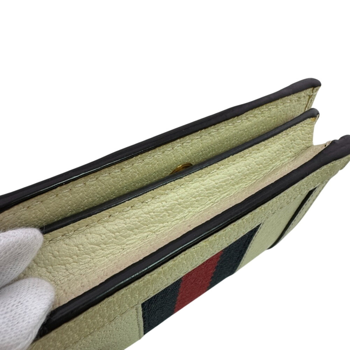 Gucci White Leather Wallet (Bi-Fold) (Pre-Owned)