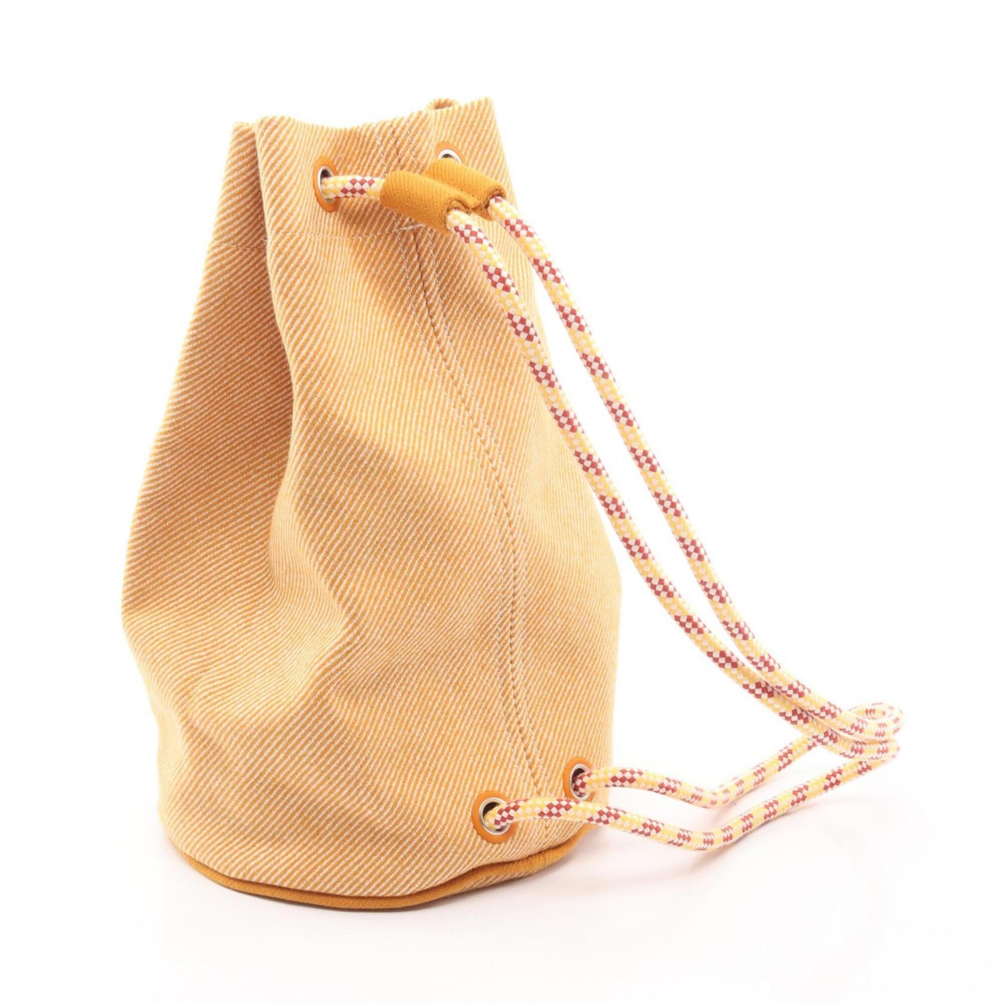 Hermes Multi-Color Orange Wool Handbag Shoulder Bag (Pre-Owned)