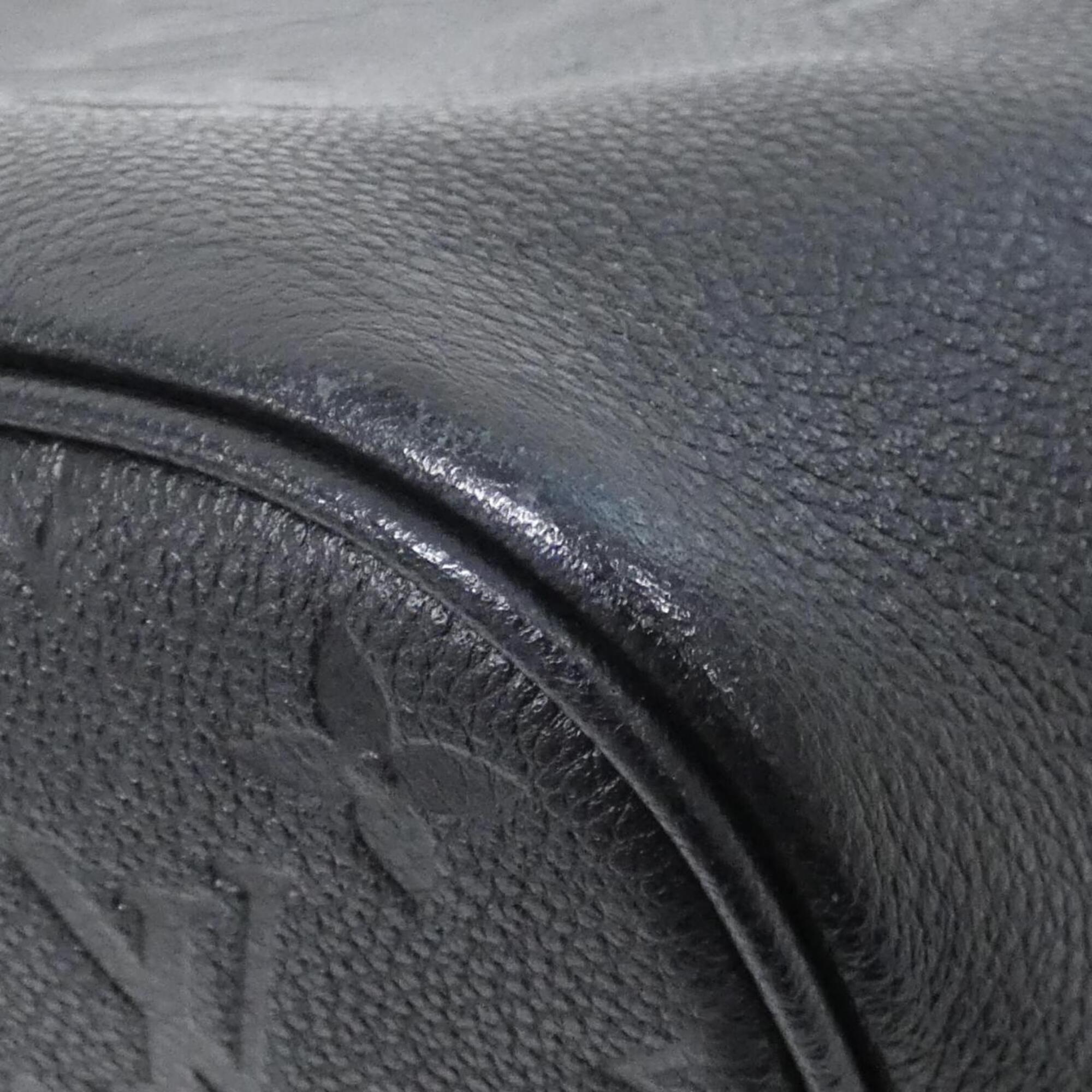 Louis Vuitton Black Leather Handbag (Pre-Owned)