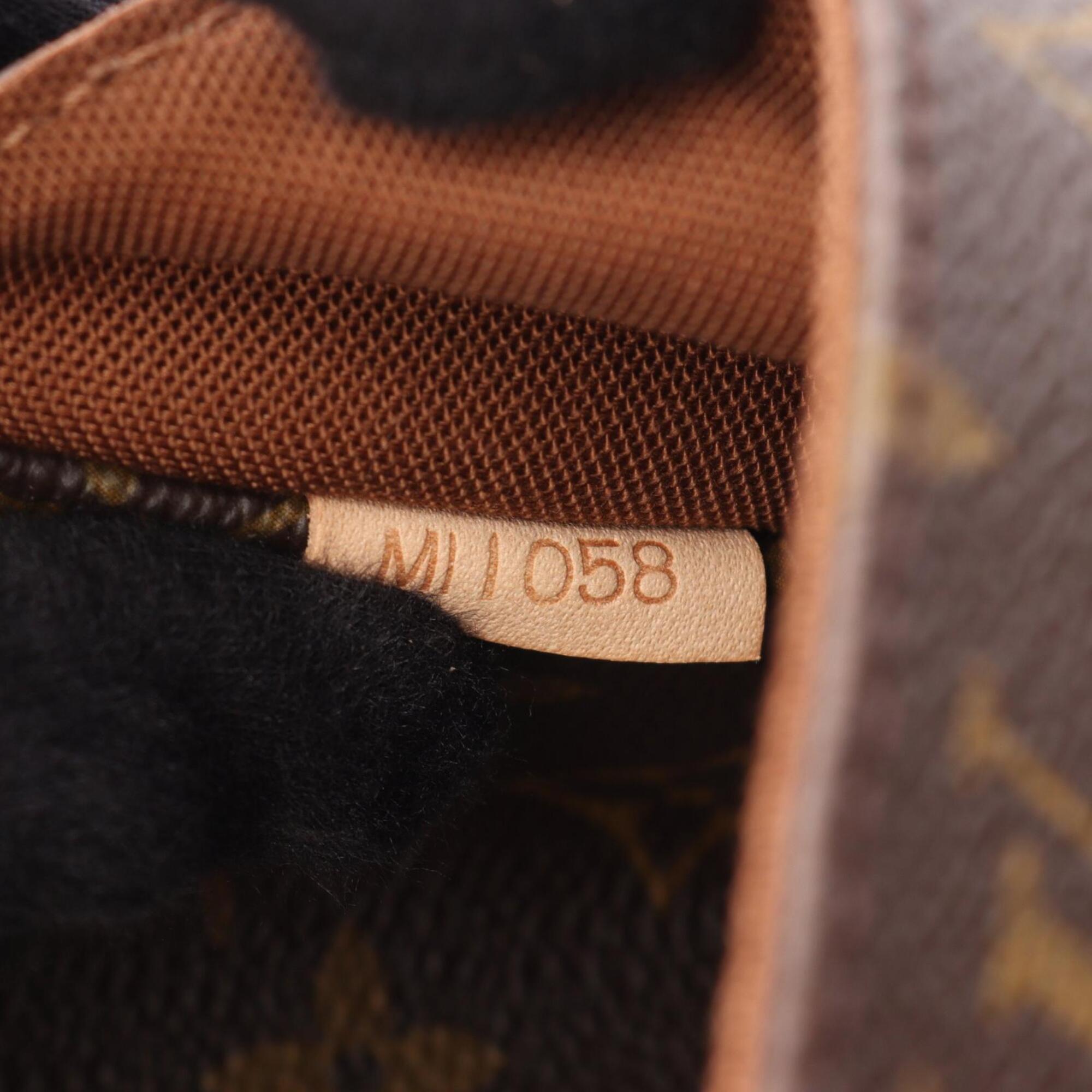 Louis Vuitton Brown Leather Handbag Shoulder Bag (Pre-Owned)