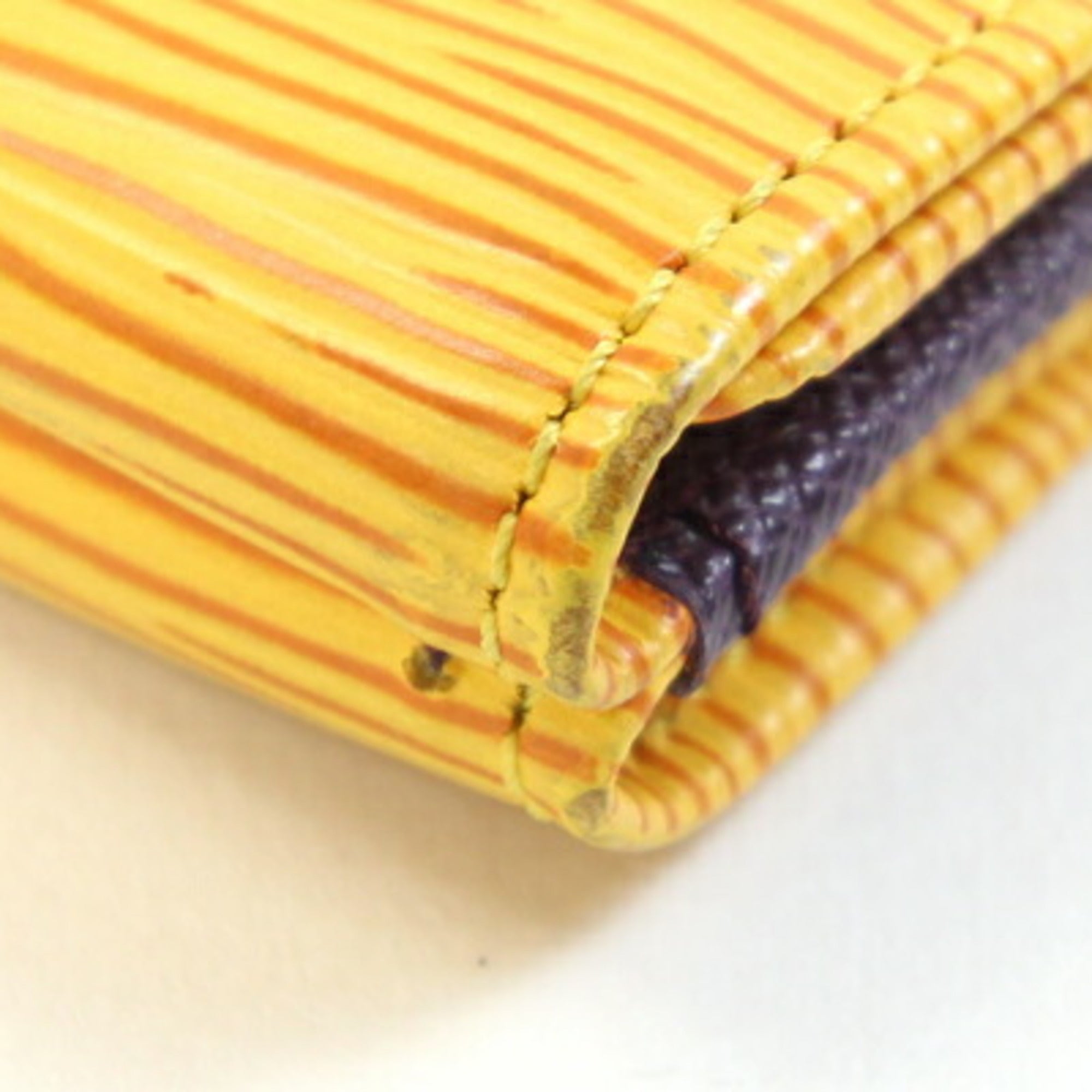 Louis Vuitton Epi Yellow Epi Leather Wallet (Tri-Fold) (Pre-Owned)
