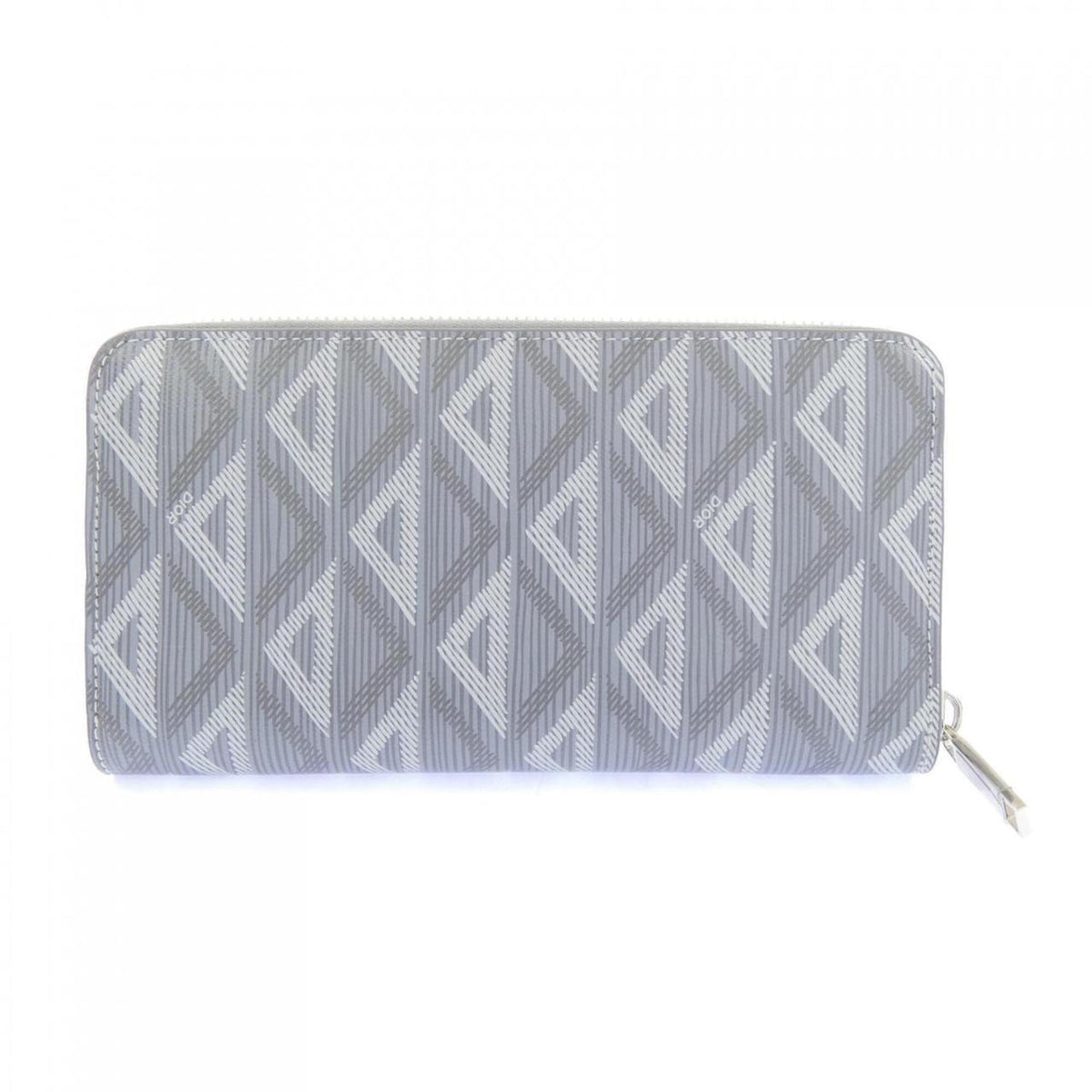 Christian Dior Gray Long Wallet (Bi-Fold) (Pre-Owned)
