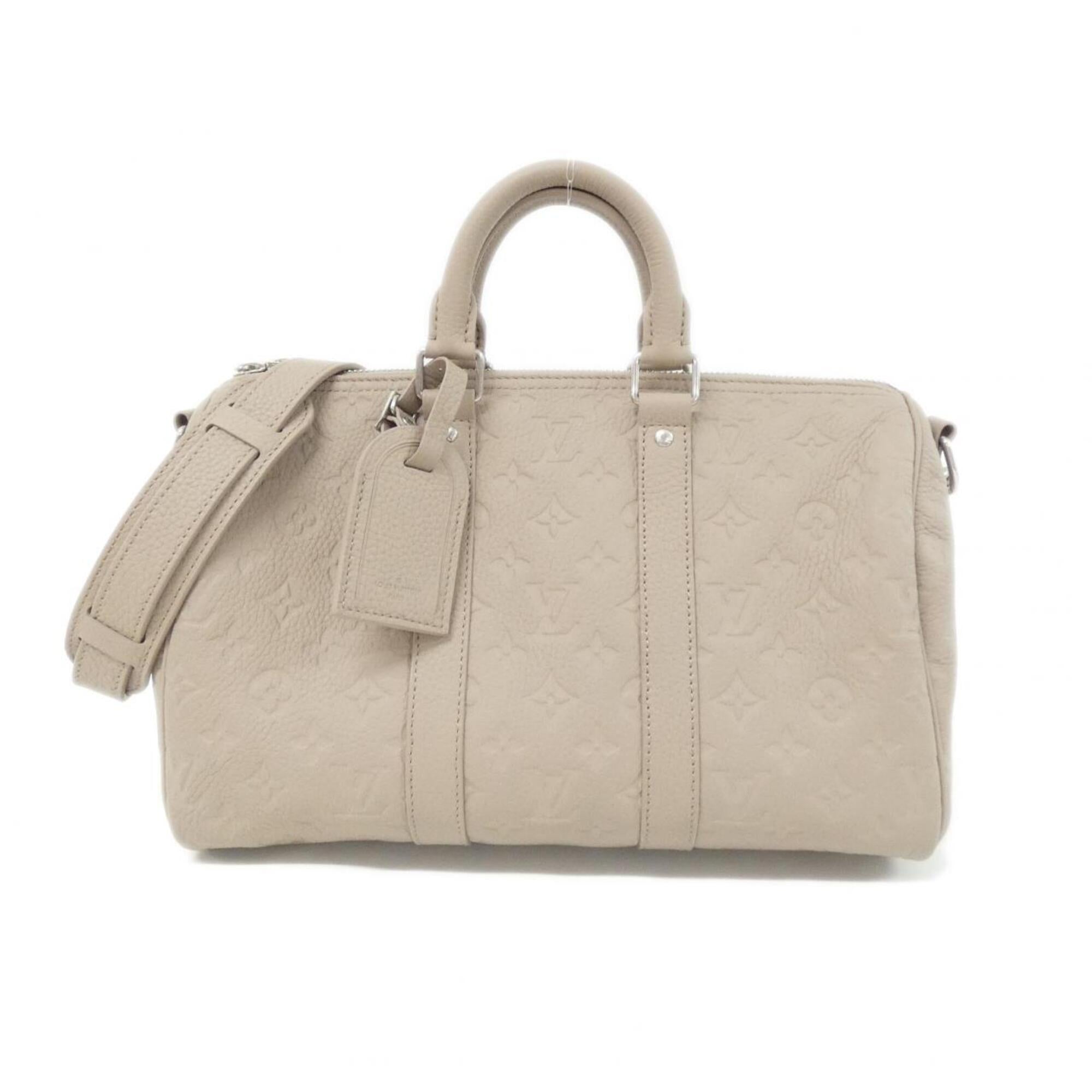 Louis Vuitton Beige Rose Leather Boston Bag (Pre-Owned)