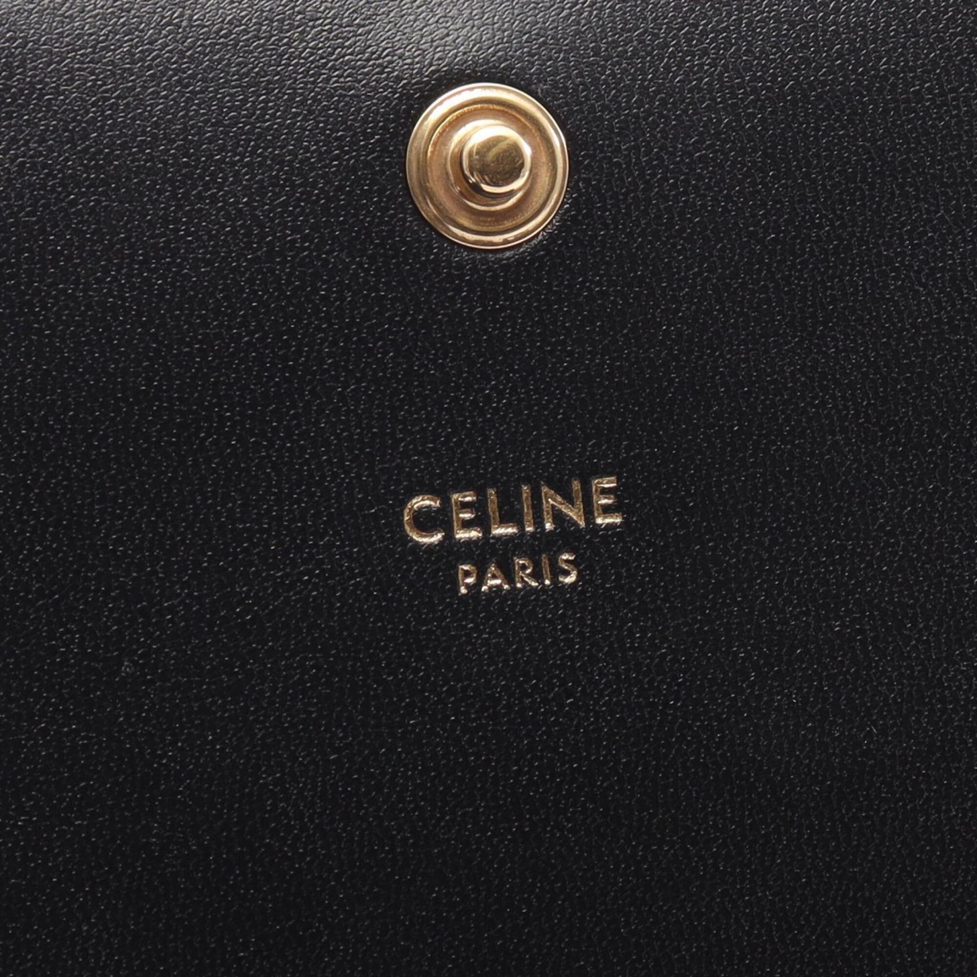 Celine Black Leather Handbag Pochette (Pre-Owned)