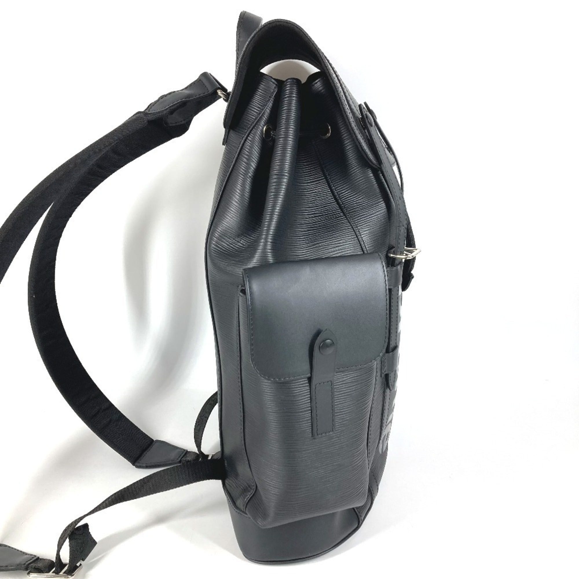 Louis Vuitton Black Noir Epi Leather Backpack (Pre-Owned)