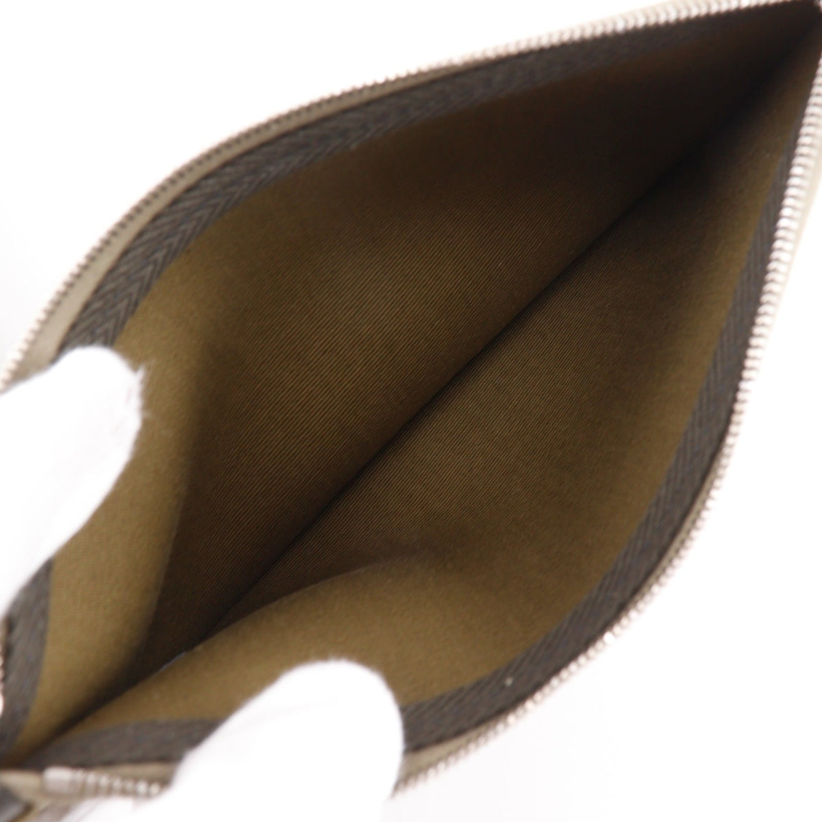 Hermes Her Bag Black Leather Handbag Pouch (Pre-Owned)