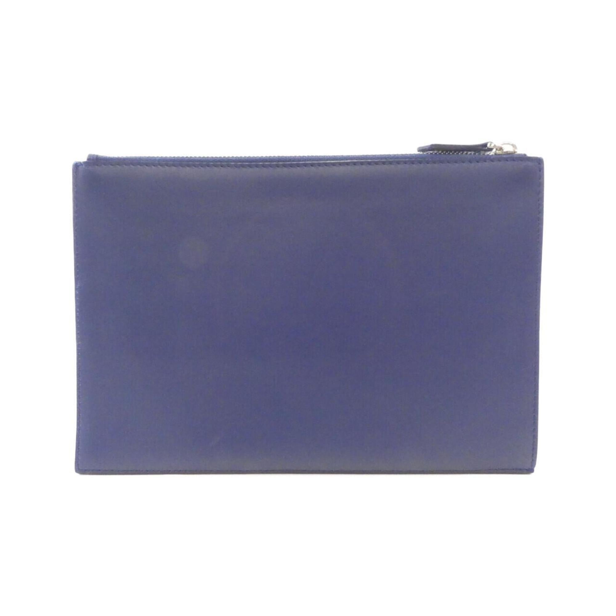 Fendi Blue Leather Handbag (Pre-Owned)