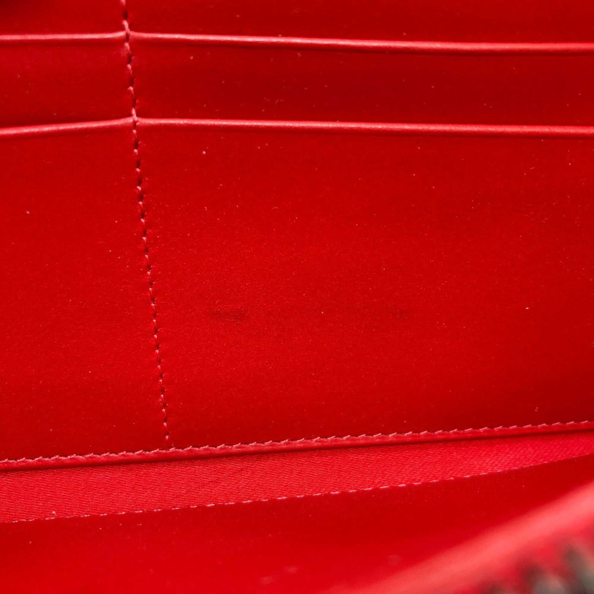 Christian Louboutin Black Leather Long Wallet (Bi-Fold) (Pre-Owned)