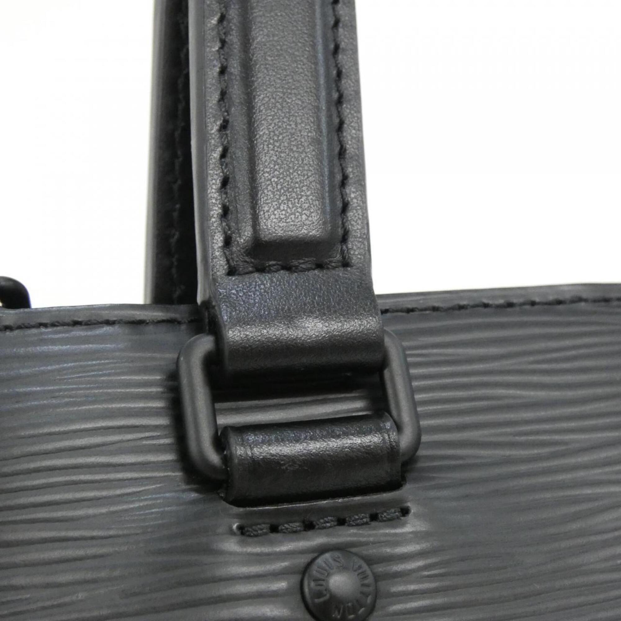 Louis Vuitton Black Leather Handbag (Pre-Owned)