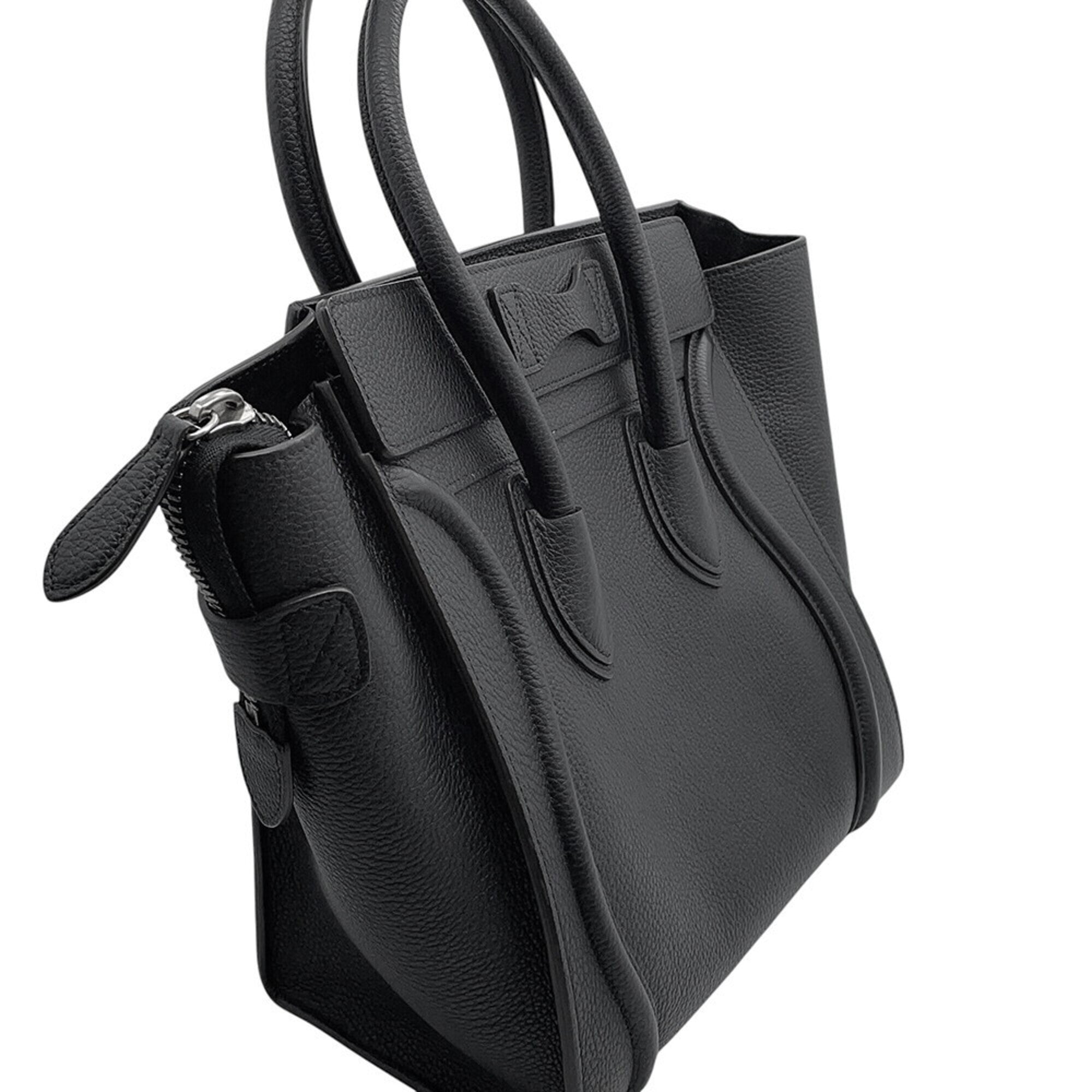 Celine Black Leather Handbag (Pre-Owned)