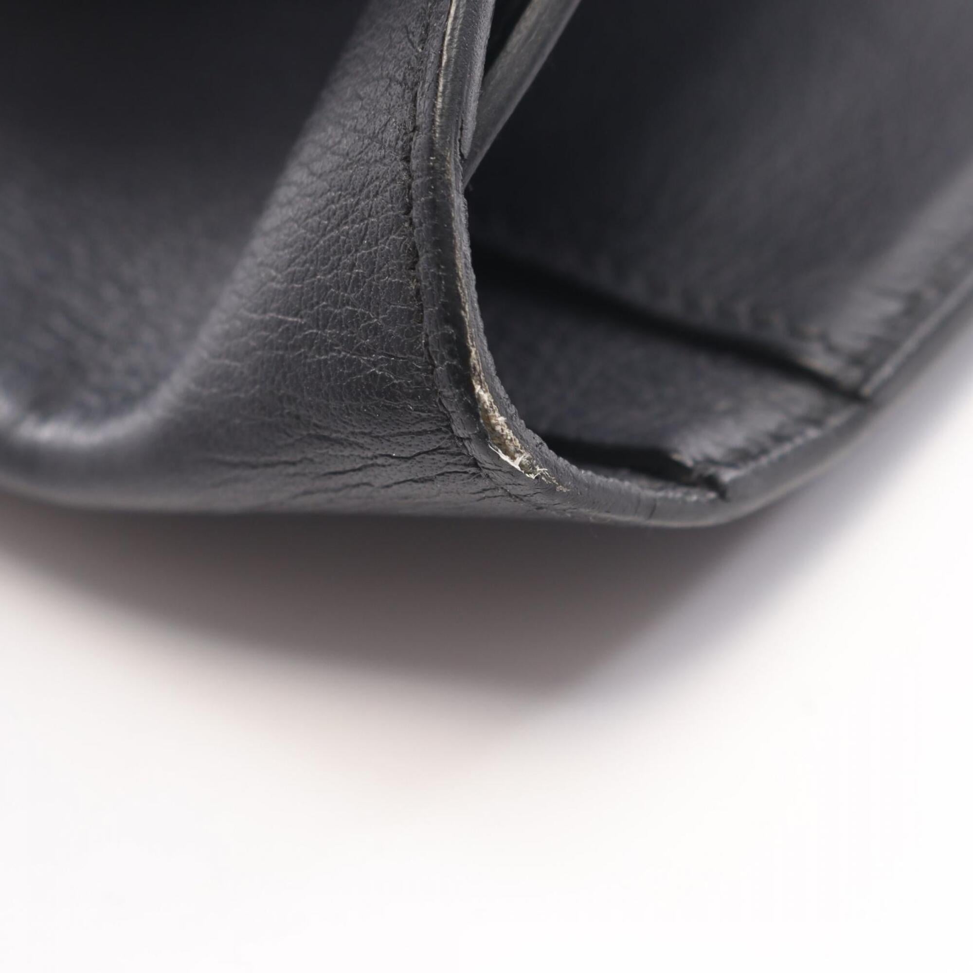 Hermes Navy Long Wallet (Bi-Fold) (Pre-Owned)