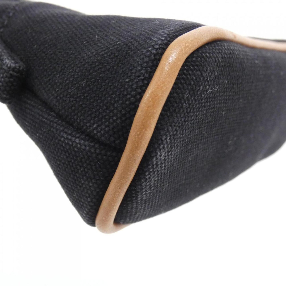 Hermes Black Canvas Pouch (Pre-Owned)