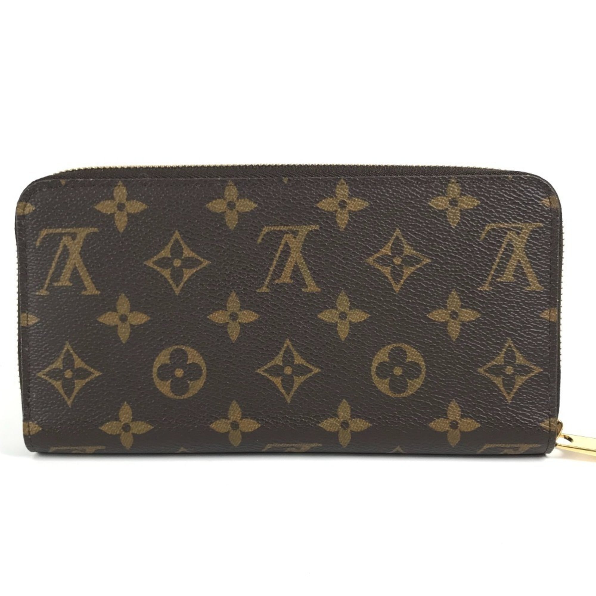 Louis Vuitton Brown Pink Monogram Long Wallet (Bi-Fold) (Pre-Owned)