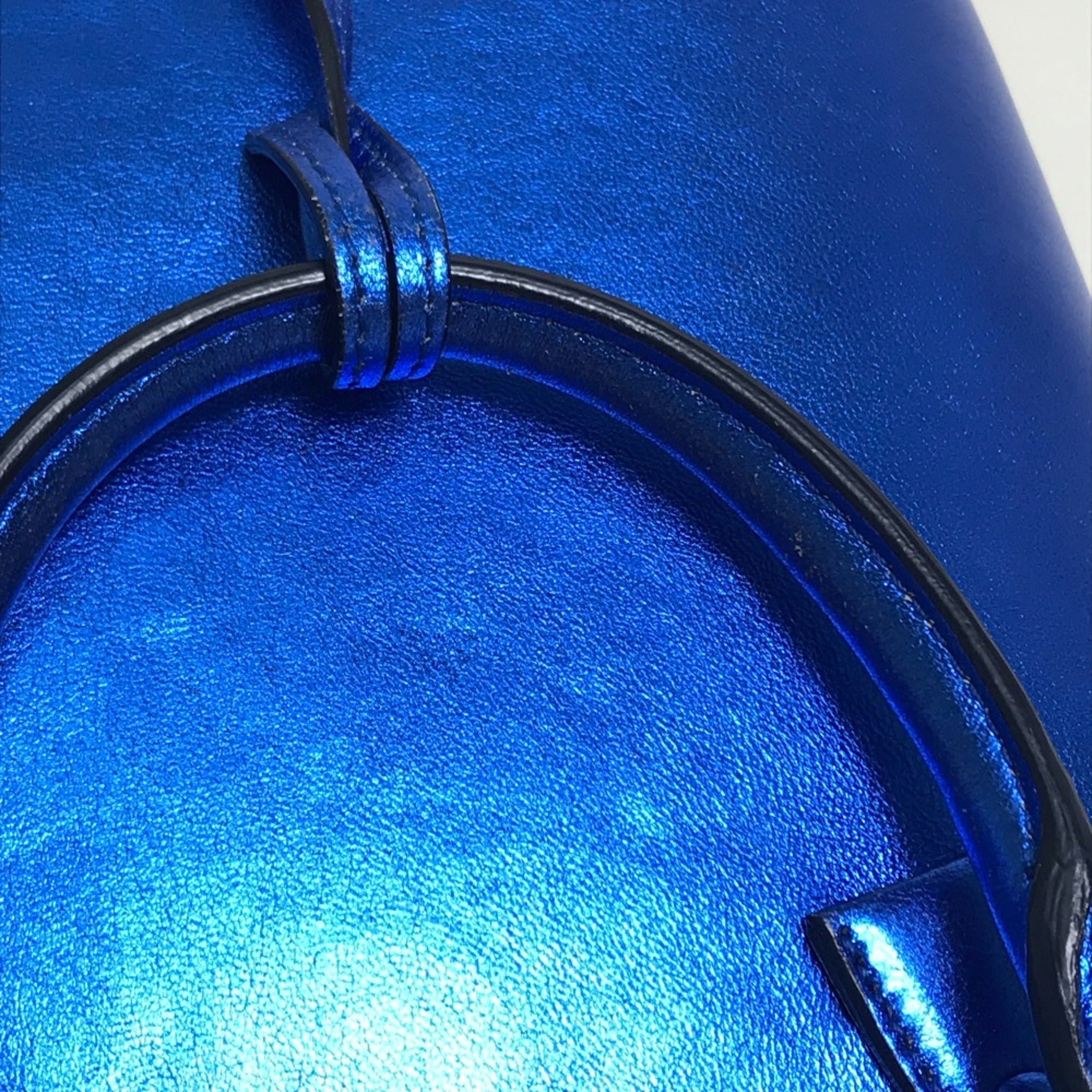 Maison Margiela Blue Leather Shoulder Bag (Pre-Owned)