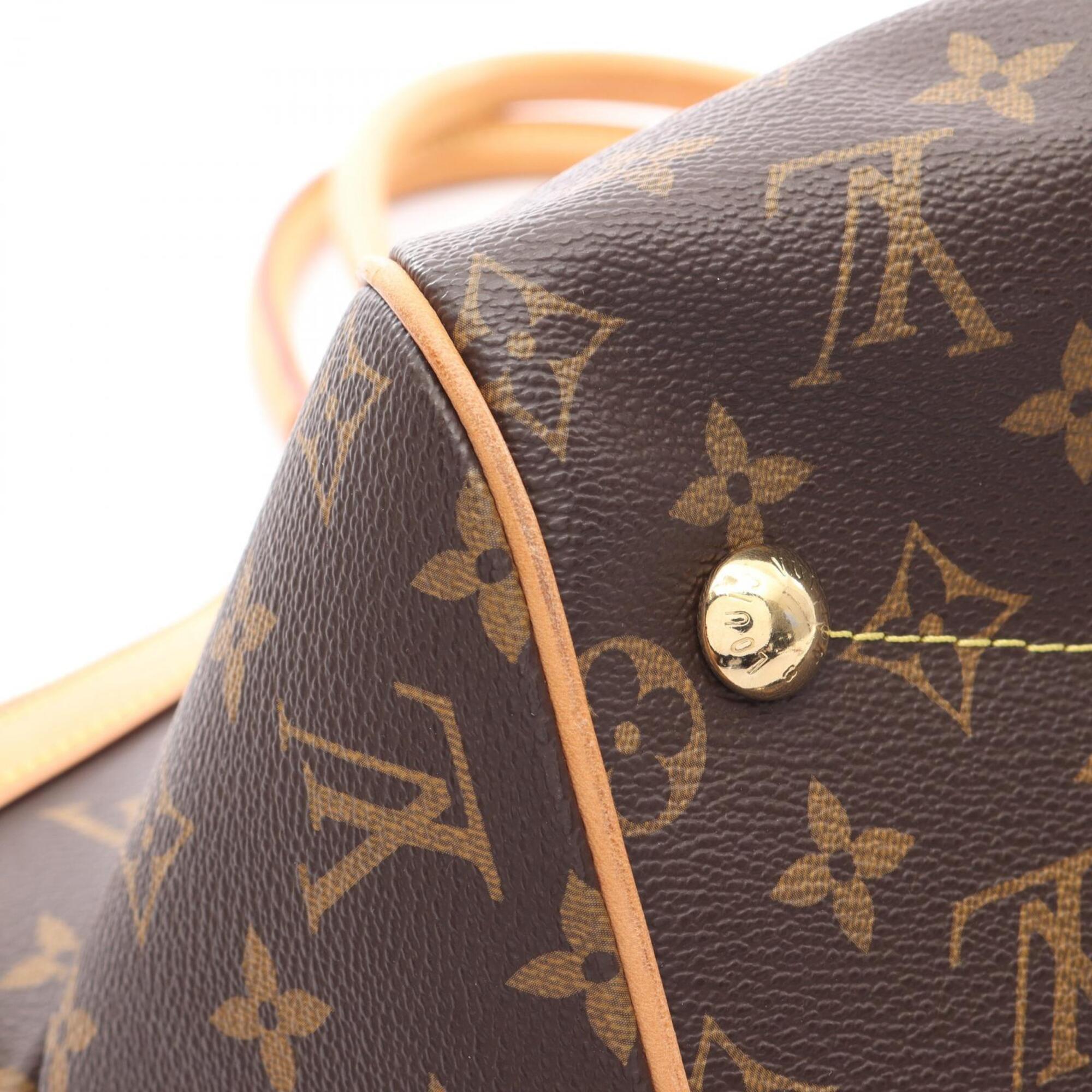 Louis Vuitton Brown Monogram Coated Canvas Leather Handbag (Pre-Owned)