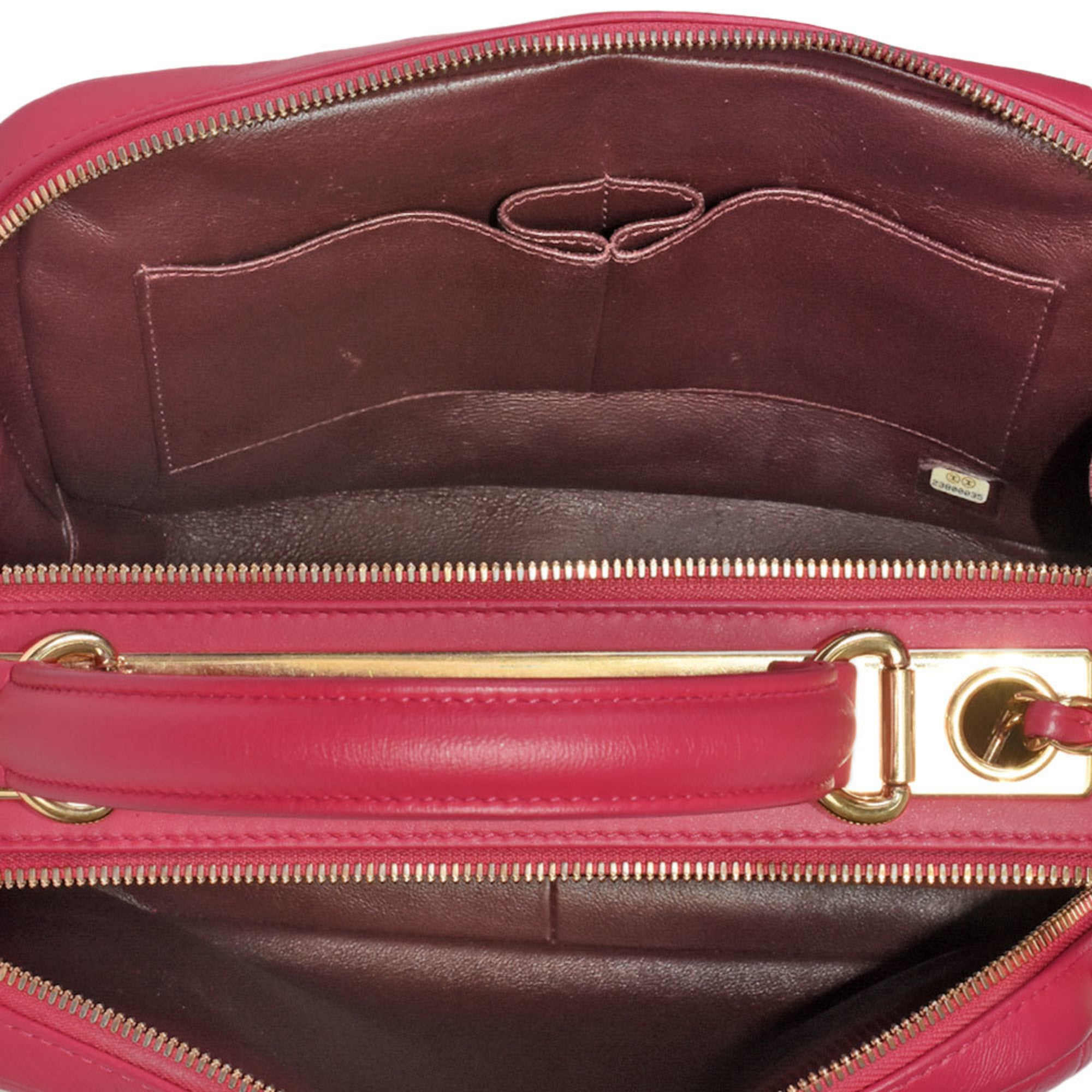 Chanel Pink Suede Handbag Shoulder Bag (Pre-Owned)