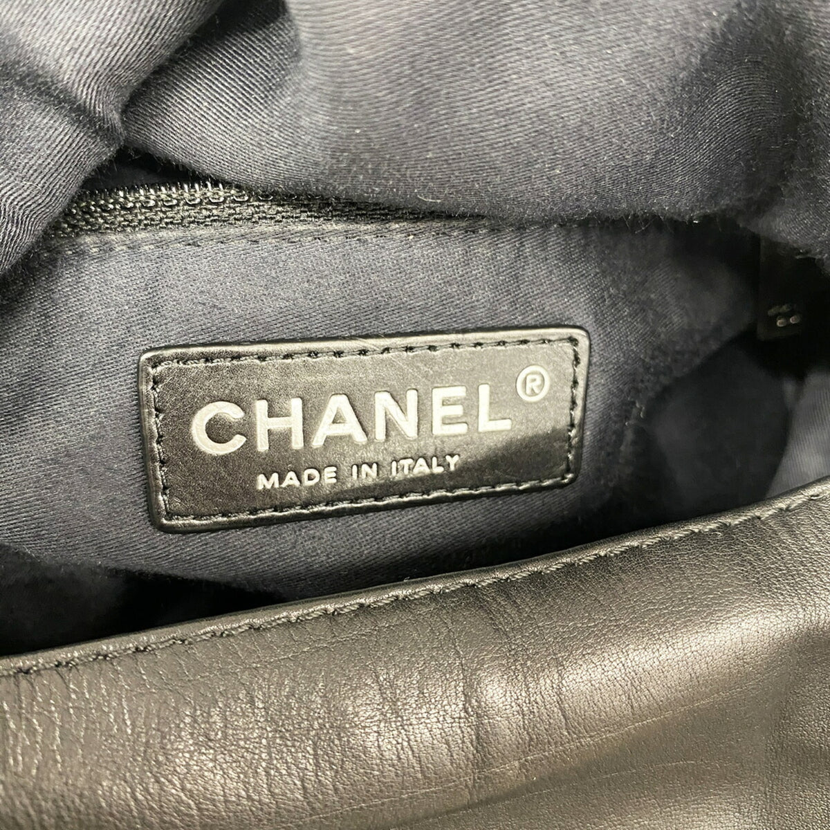 Chanel Black Leather Backpack (Pre-Owned)