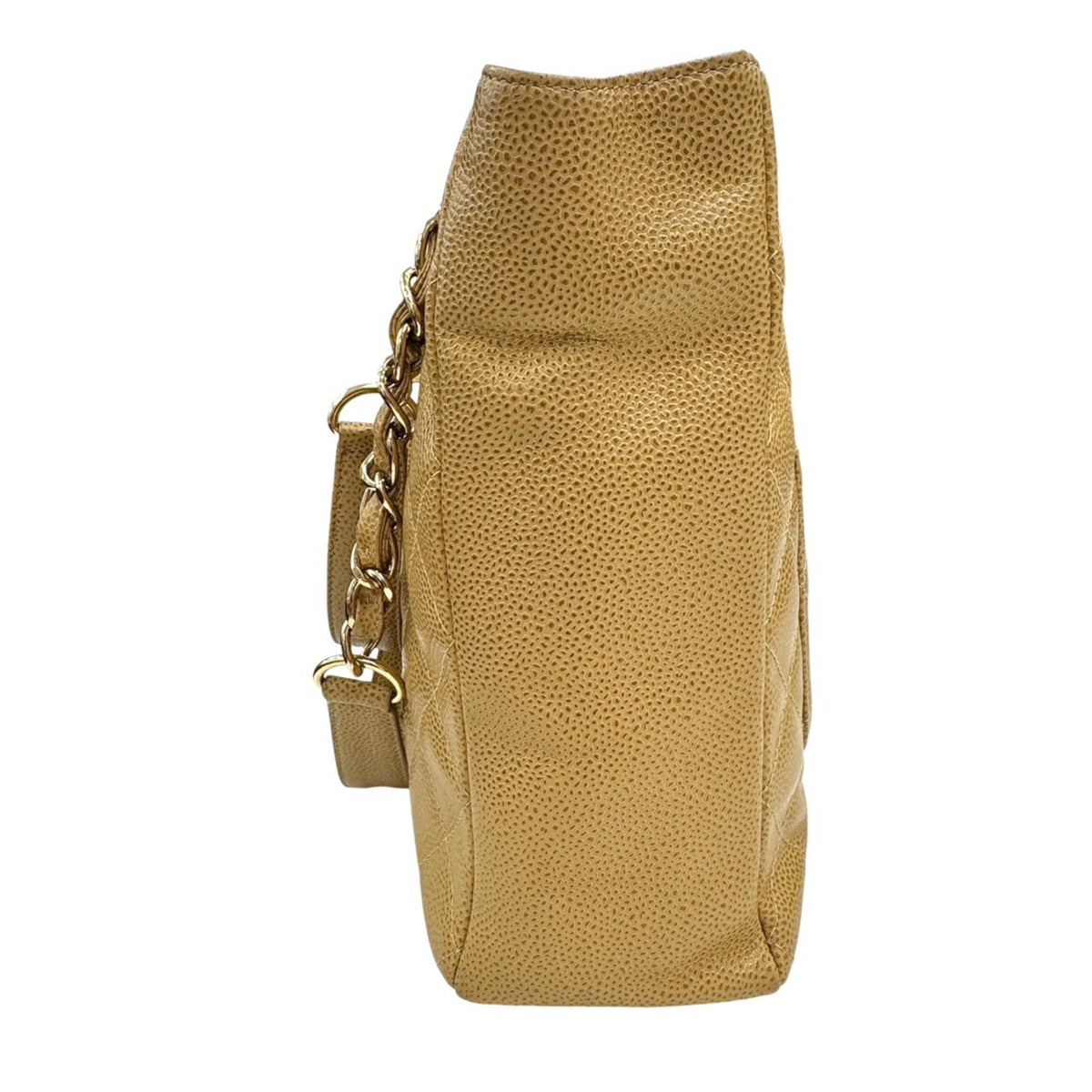 Chanel Beige Grained Calfskin Tote Bag (Pre-Owned)