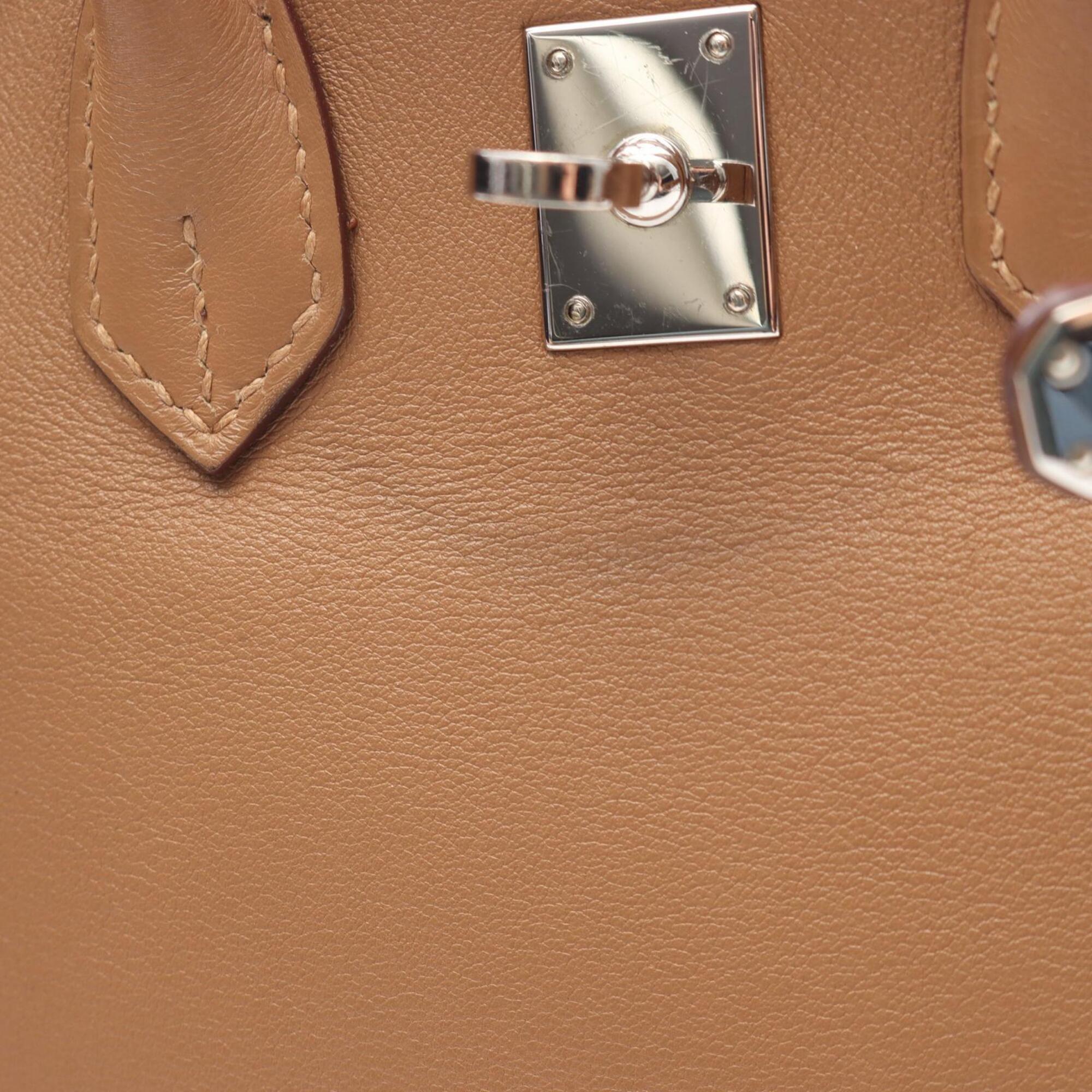 Hermes Brown Swift Leather Handbag (Pre-Owned)