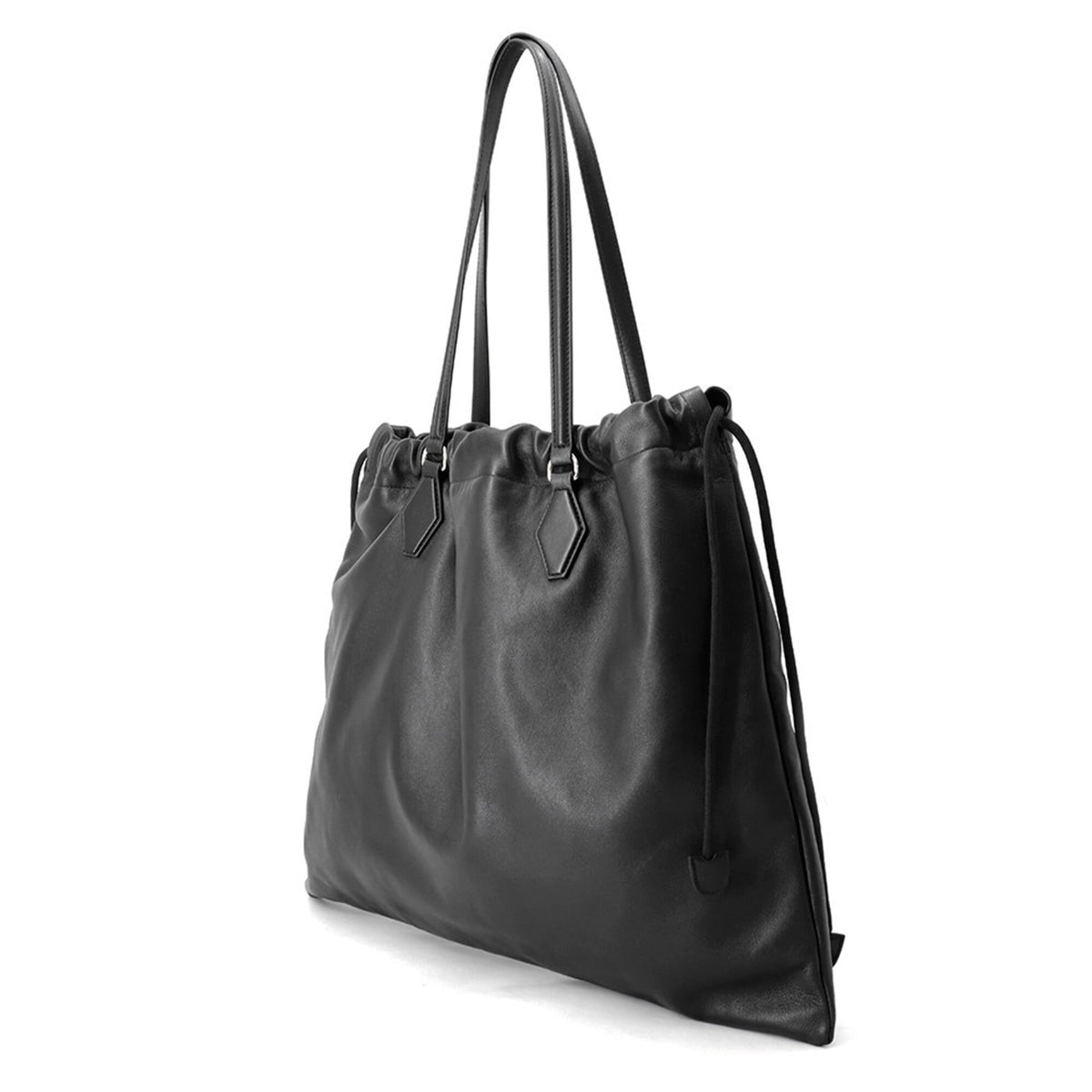 Jimmy Choo Black Leather Handbag Shoulder Bag (Pre-Owned)